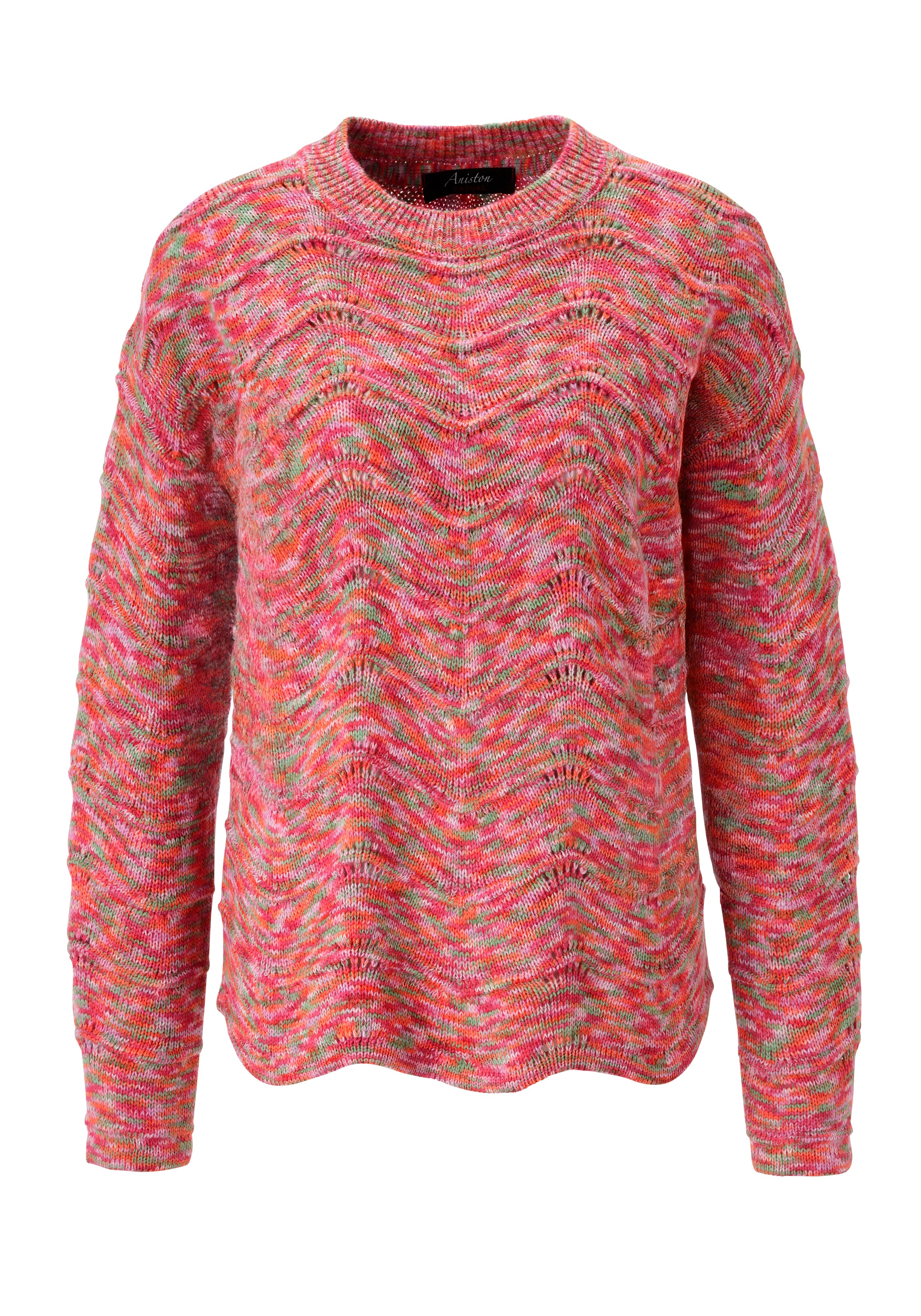 Aniston CASUAL Strickpullover, aus buntem Space-Garn - jedes Teil ein Unikat - NEUE KOLLEKTION