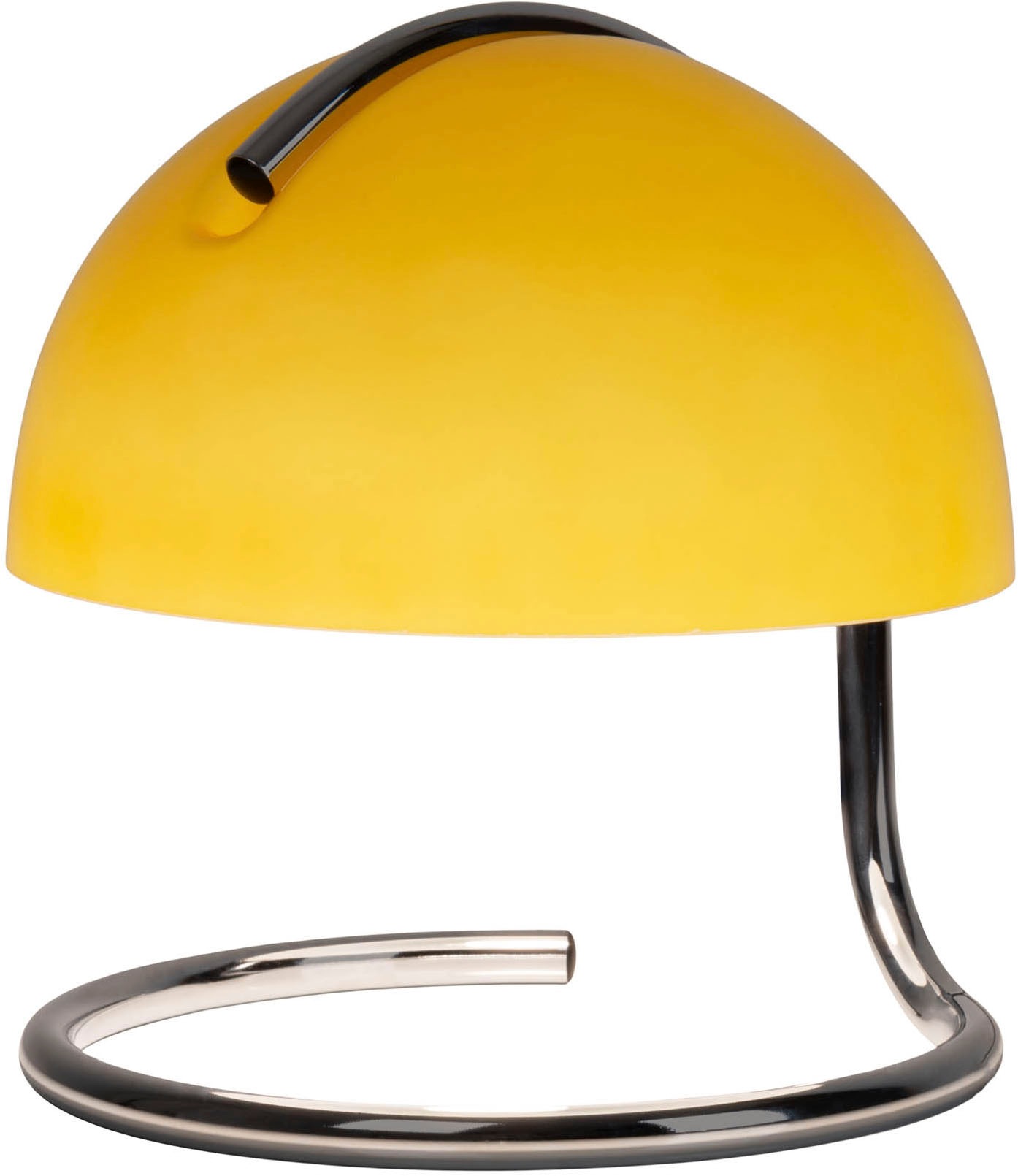 näve Tischleuchte »Burano«, 1 flammig, Leuchtmittel E27 | ohne Leuchtmittel, halbkugelförmiger Glasschirm, 1x E27, Zuleitung schwarz 150cm