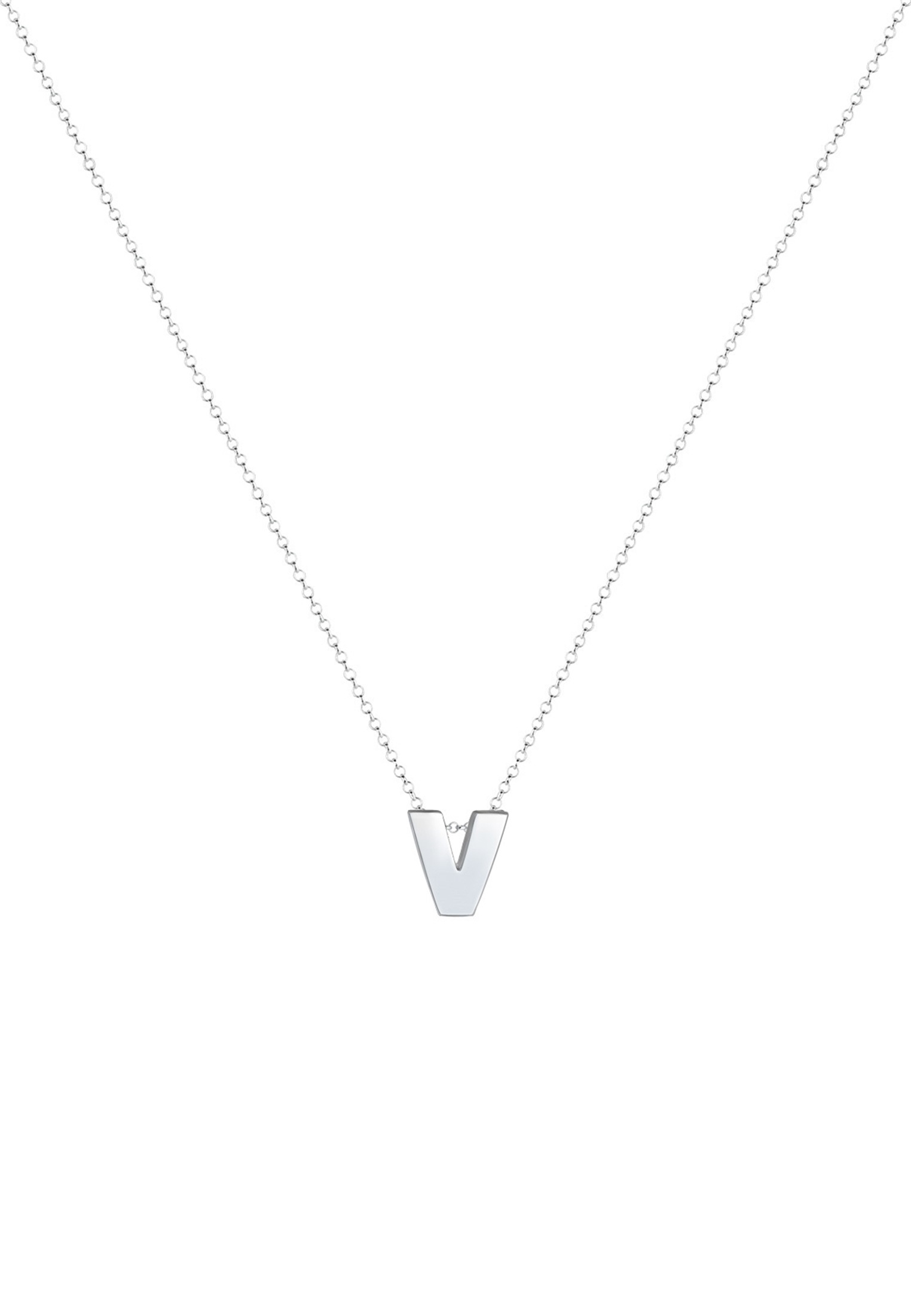 Elli Kette mit Anhänger »Buchstabe V Initialen 925 Sterling Silber«