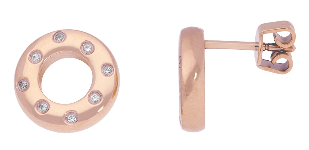 TITANIA Paar Ohrstecker »Titanohrstecker« mit Zirkonia