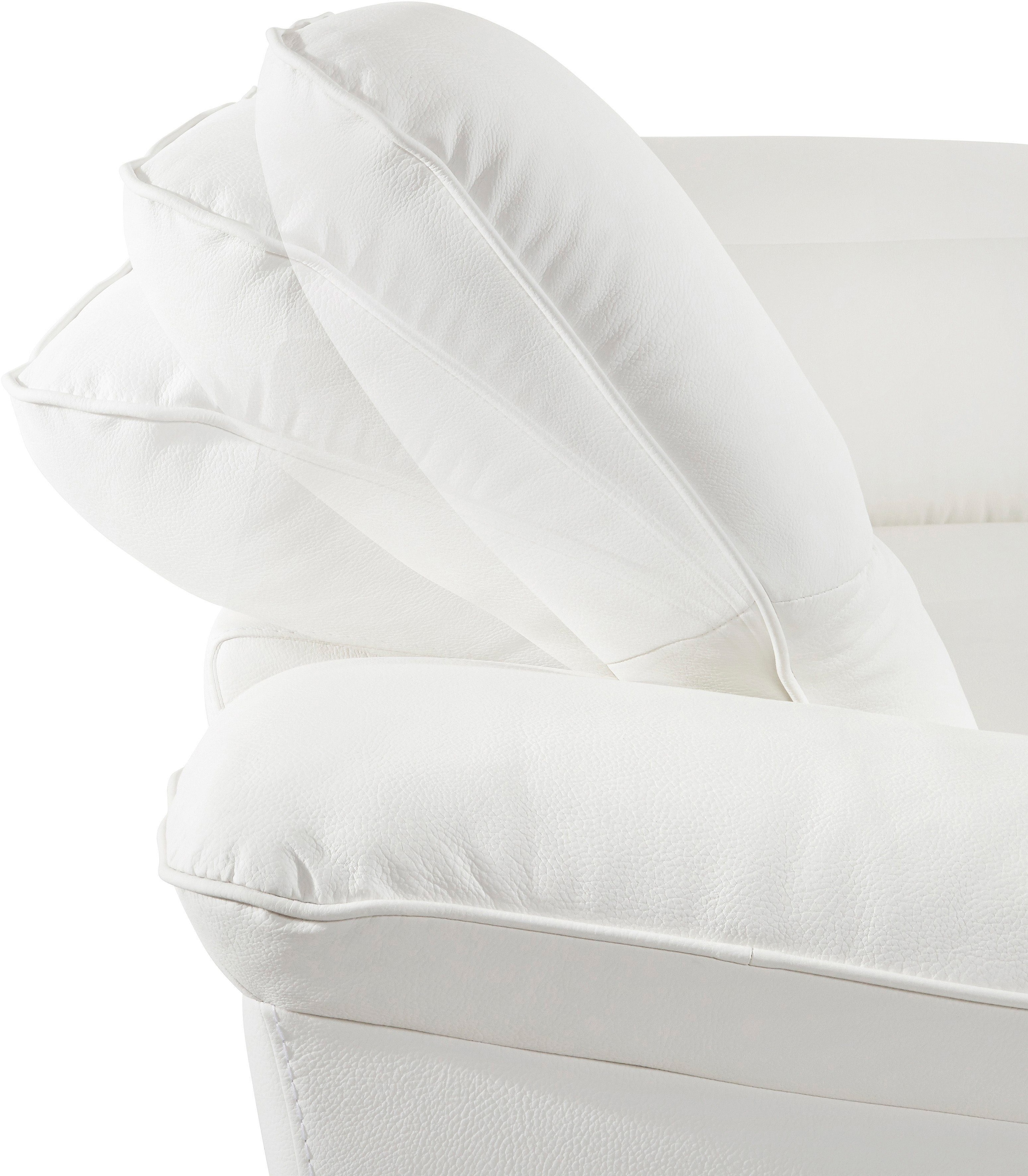 COTTA Polstergarnitur »Teresa L-Form«, (Set), Set bestehend aus: Ecksofa mit Kopfteilverstellung & Hocker