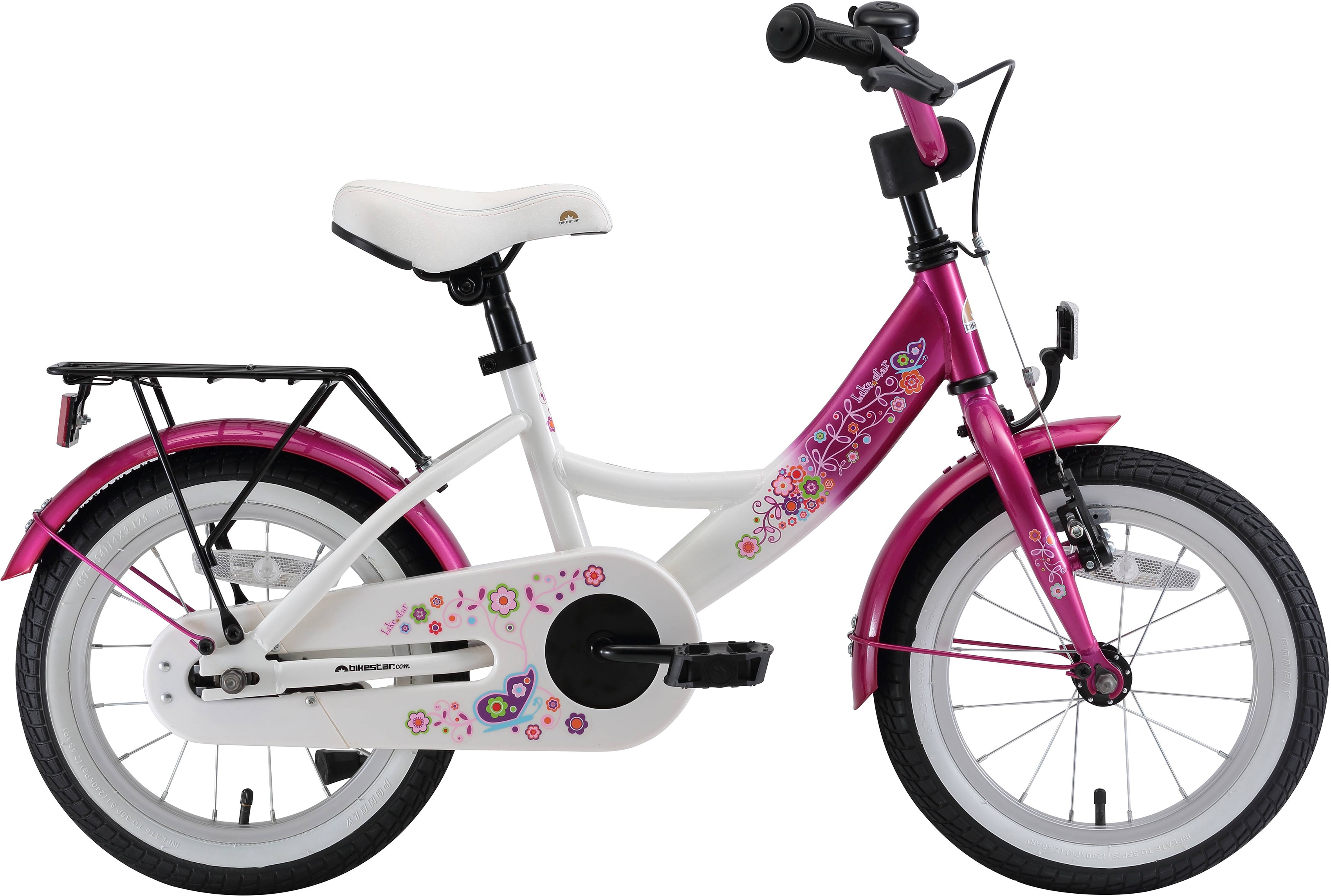Bikestar Kinderfahrrad, 1 Gang rosa Kinder Kinderfahrrad Damenfahrräder Fahrräder Zubehör