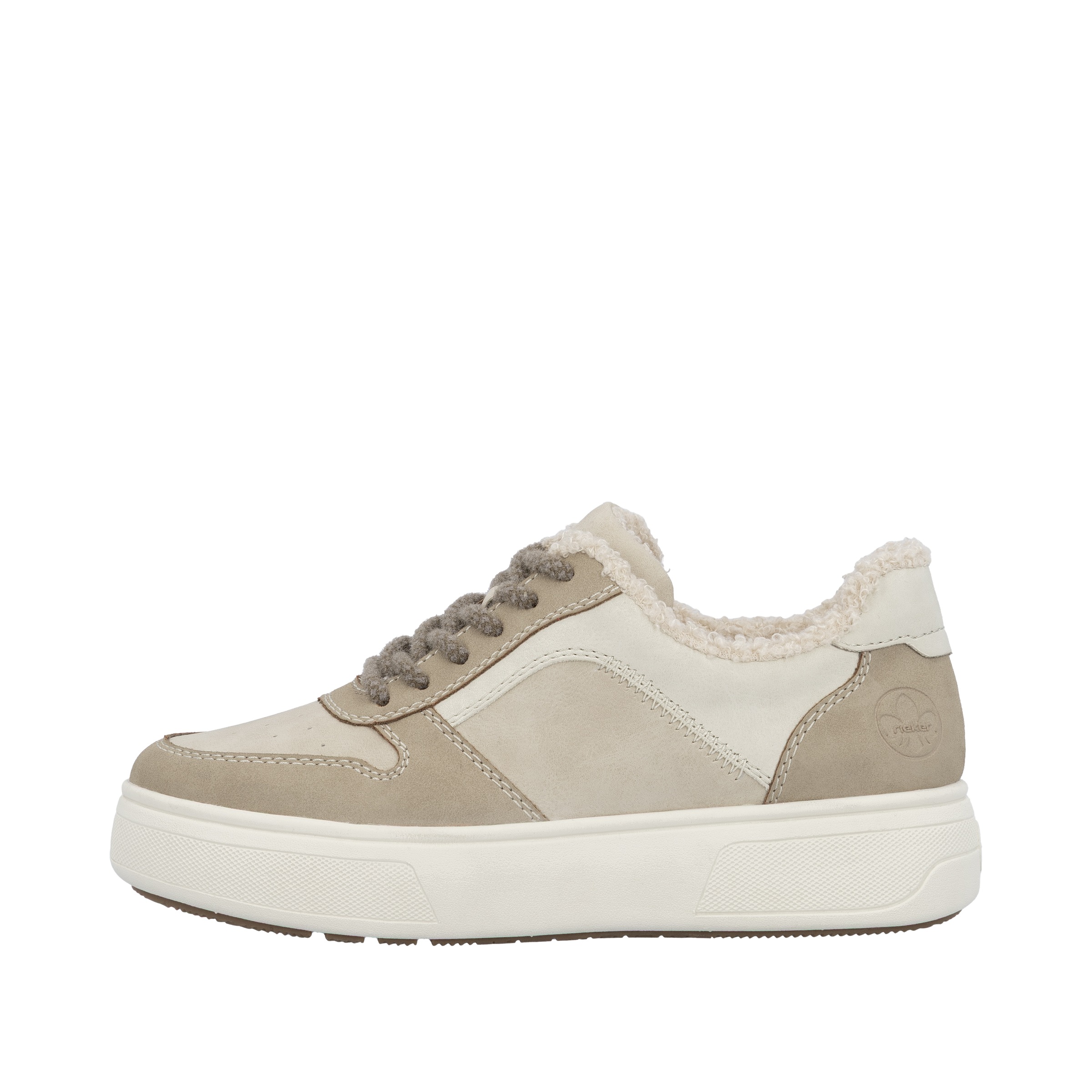 Rieker Plateausneaker, Retro-Sneaker, Schnürschuh, Halbschuh mit Teddyfutte günstig online kaufen