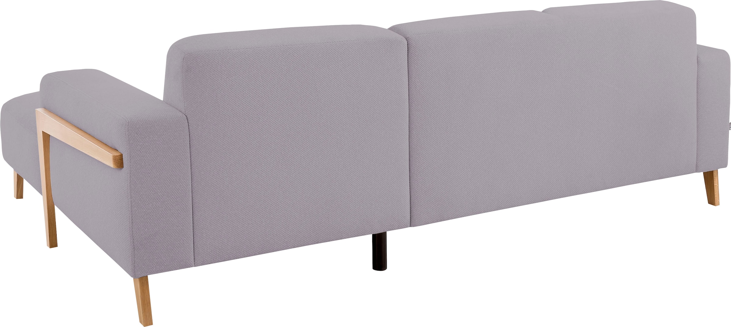 exxpo - sofa fashion Ecksofa »Starr, modern und klassisches Design, hochwertige Verarbeitung, bequem«, L-Form, wahlw. elektrische Sitztiefenverstellung, Massivholzfüße