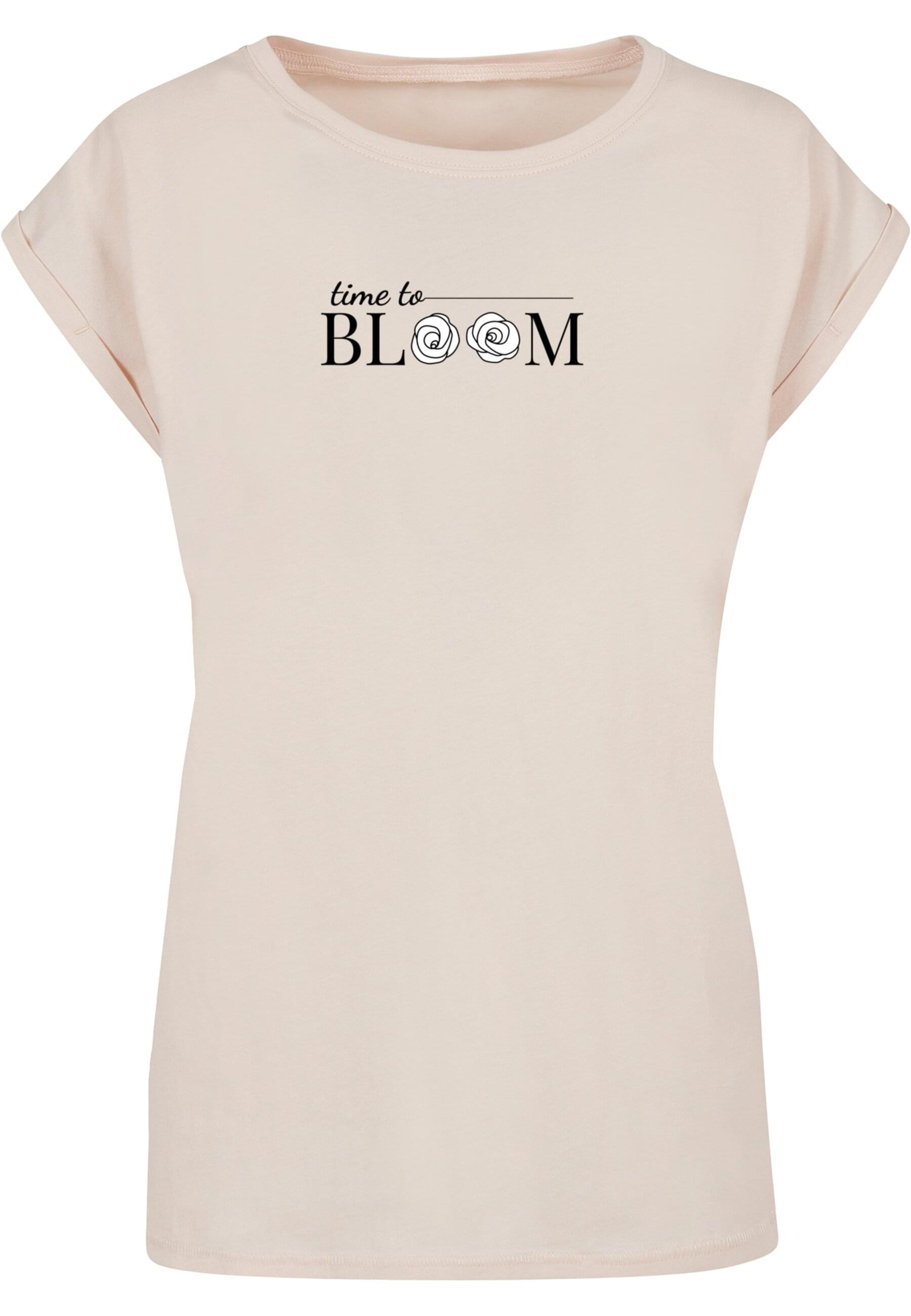 Merchcode T-Shirt "Merchcode Damen Ladies Time to bloom - Extended Shoulder günstig online kaufen