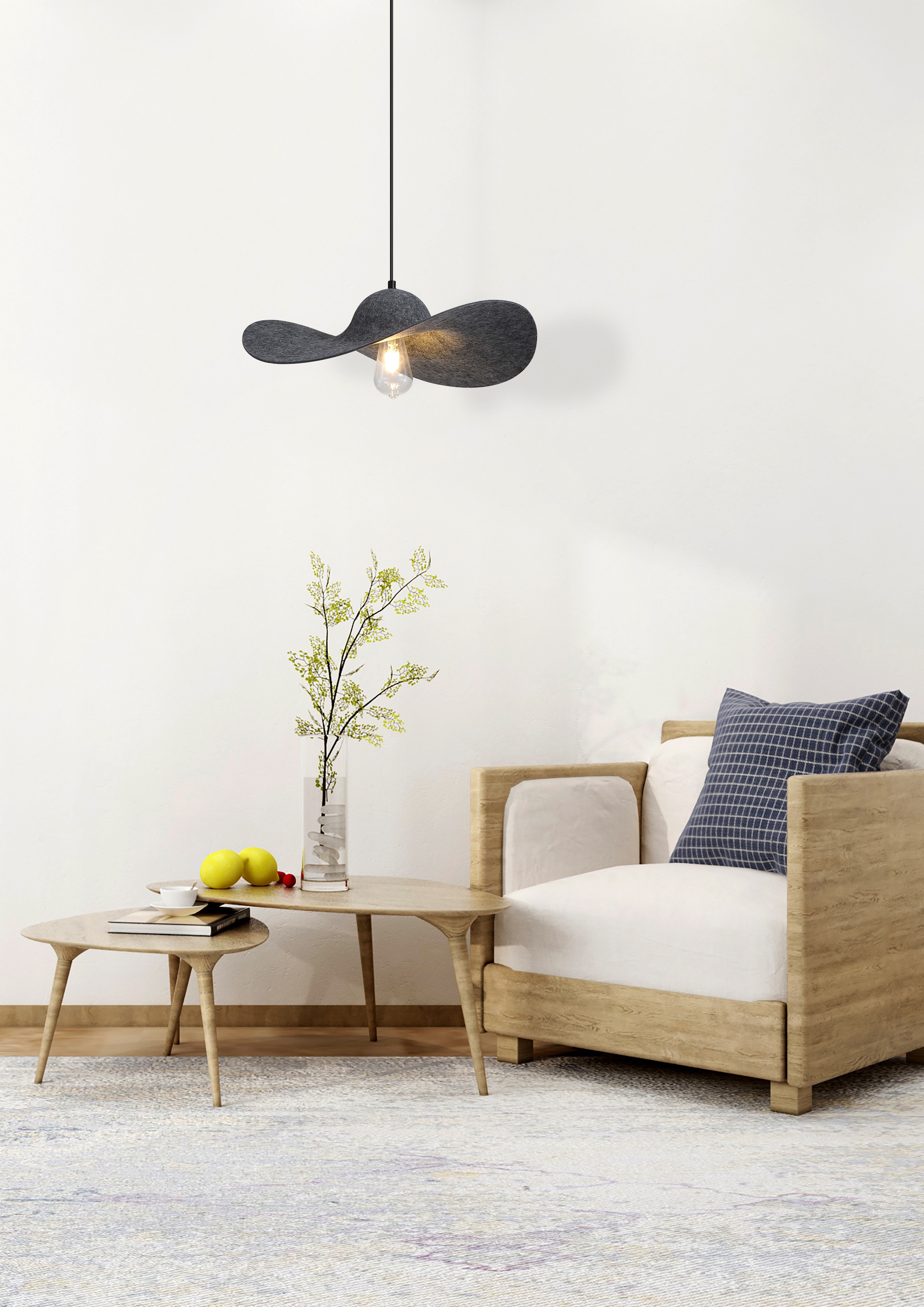 Searchlight Pendelleuchte »Ripple 1Lt Leuchte, schwarzes Metall« E27 1 Stk.