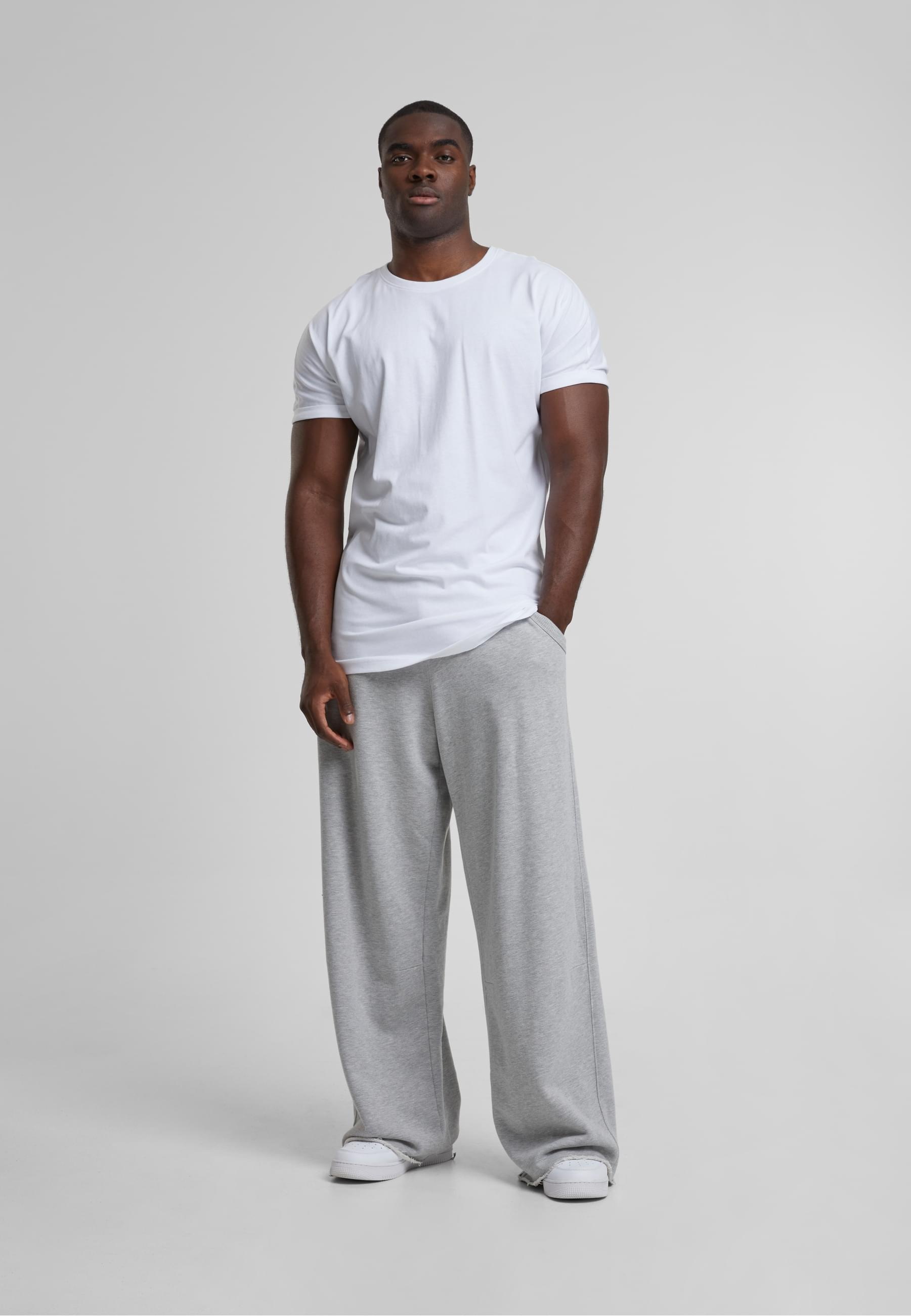 URBAN CLASSICS T-Shirt »Urban Classics Herren Long Shaped Turnup Tee«, (1 tlg.)