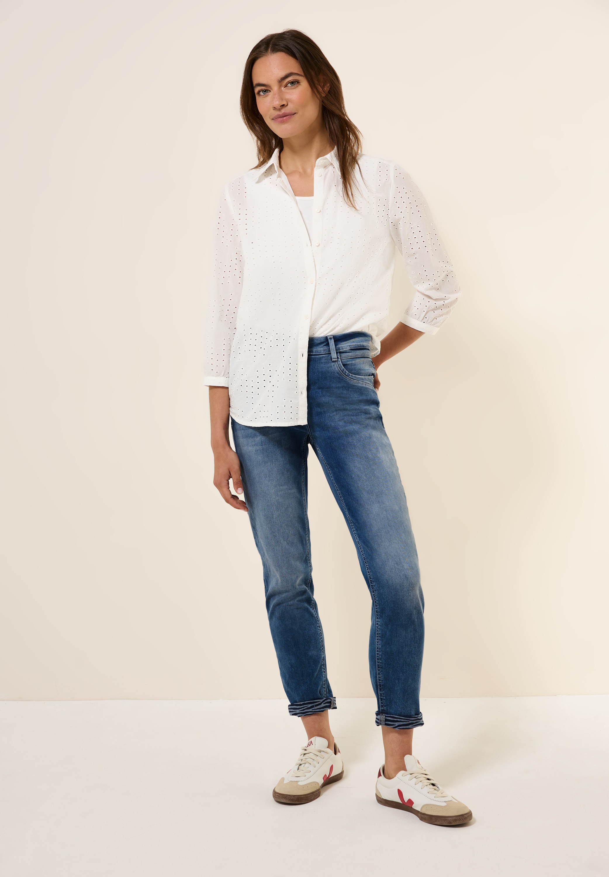 Cecil Slim-fit-Jeans, High Waist