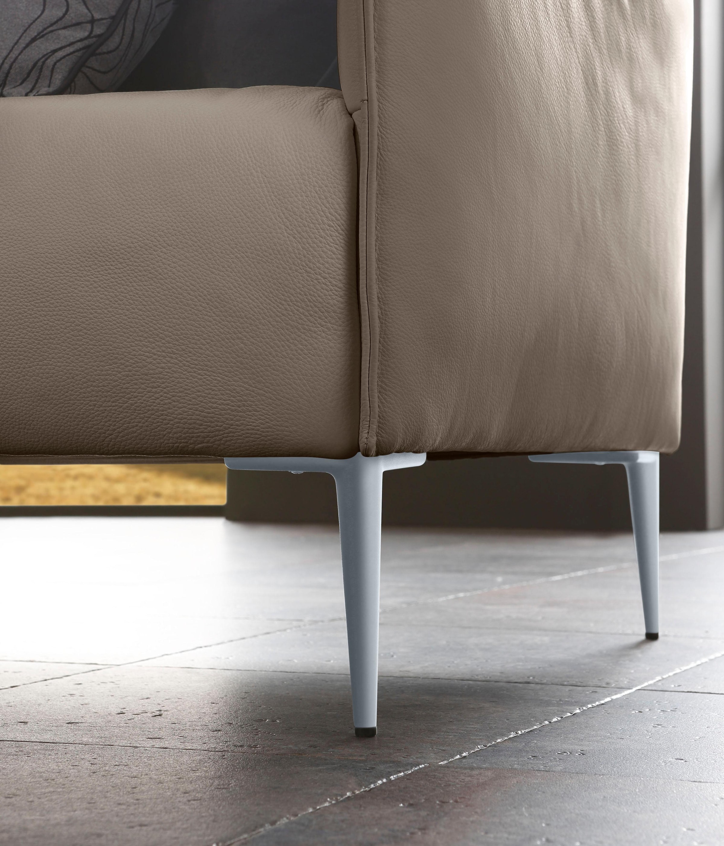 W.SCHILLIG 3-Sitzer »sally«, mit Metallfüßen in Silber matt, Breite 224 cm