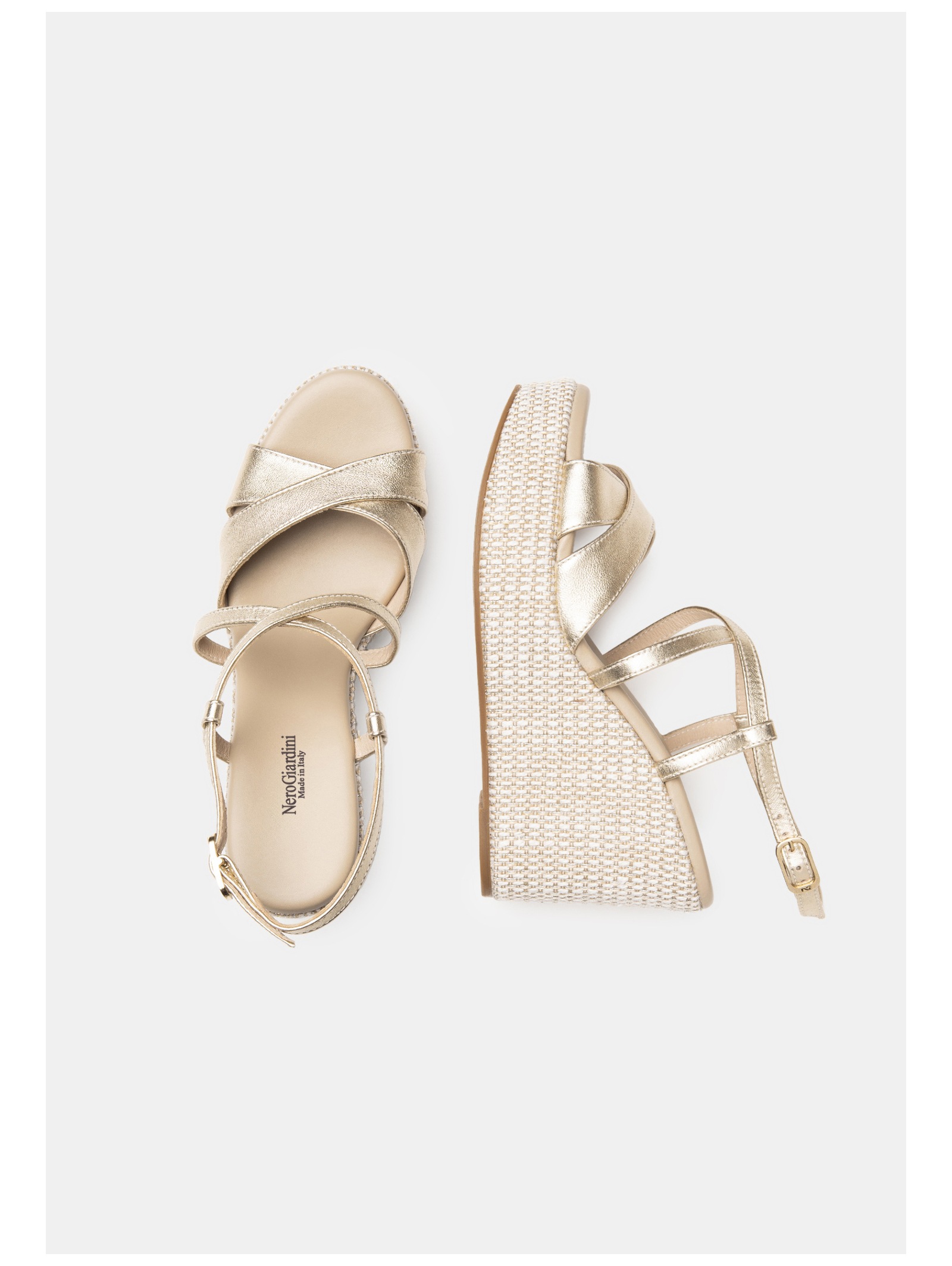 Nero Giardini Keilsandalette »Nero Giardini Sandalen Leder«