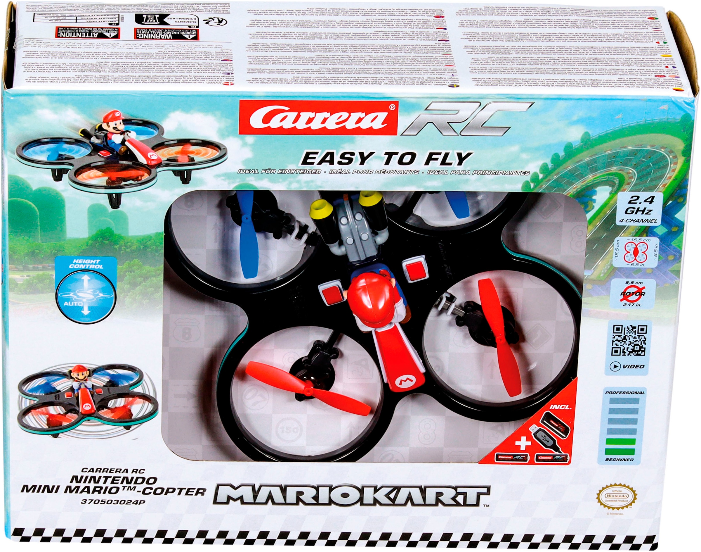Carrera® RC-Quadrocopter »Carrera® RC, Mini RC Mario-Copter, 2,4 GHz«