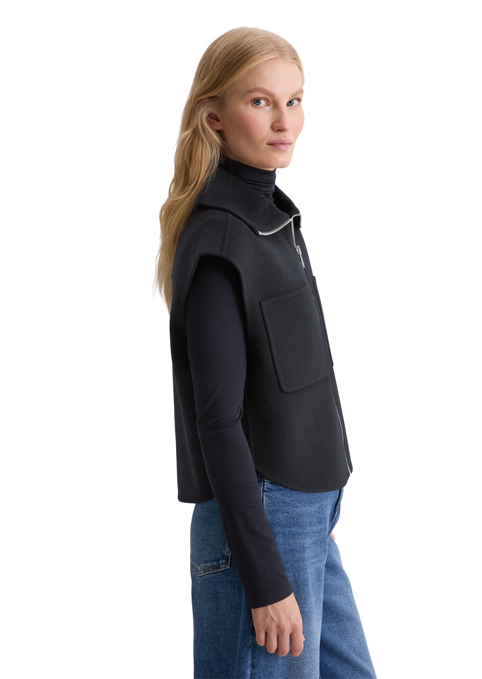 Marc OPolo Steppweste "aus edlem Woll-Doubleface" günstig online kaufen