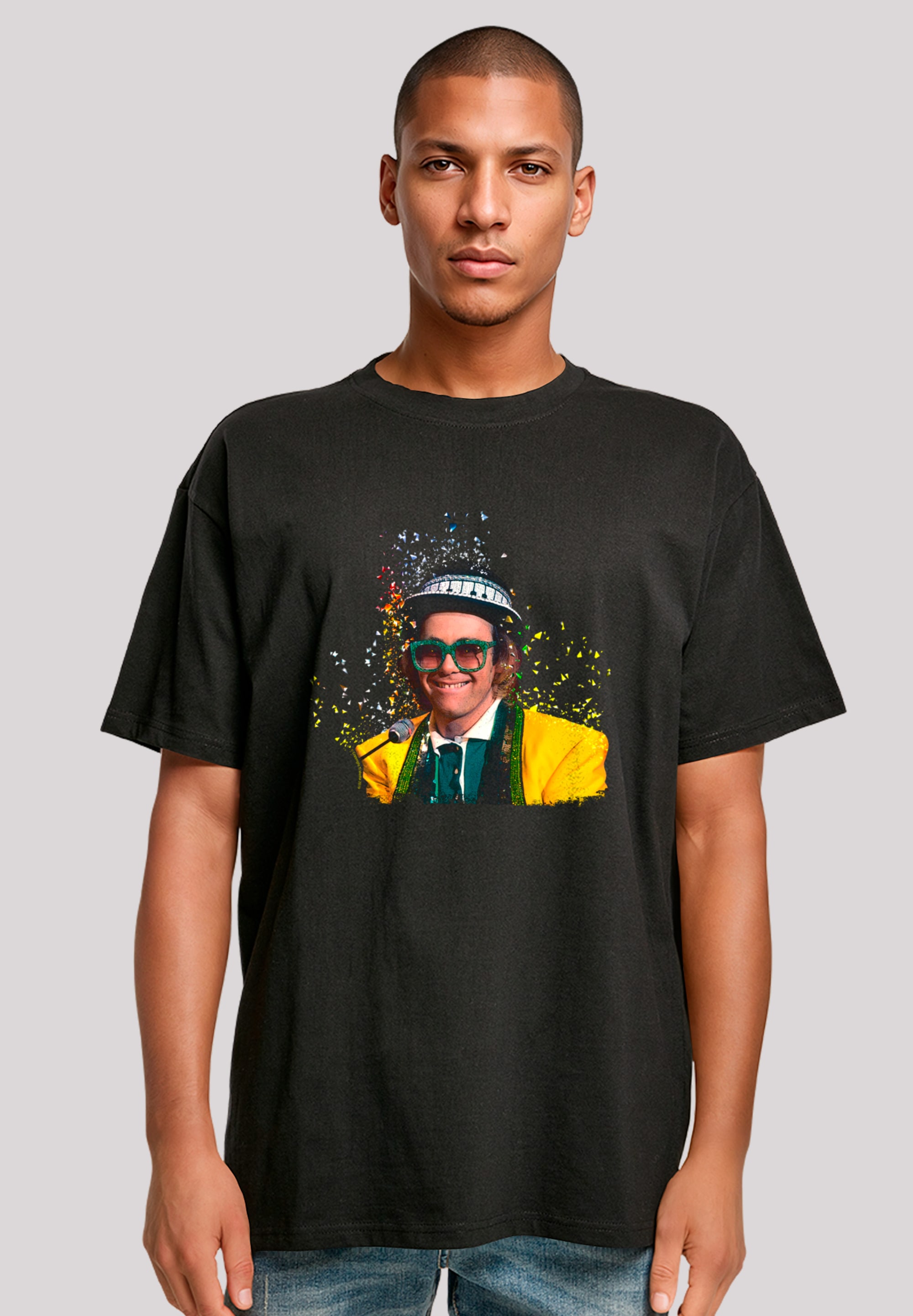 F4NT4STIC T-Shirt "TV Times Elton John At The Piano 1977", Premium Qualität günstig online kaufen