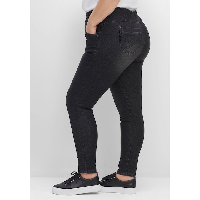 Sheego Schlupfjeans »Jeggings«, mit breitem Gummibund für kaufen | BAUR