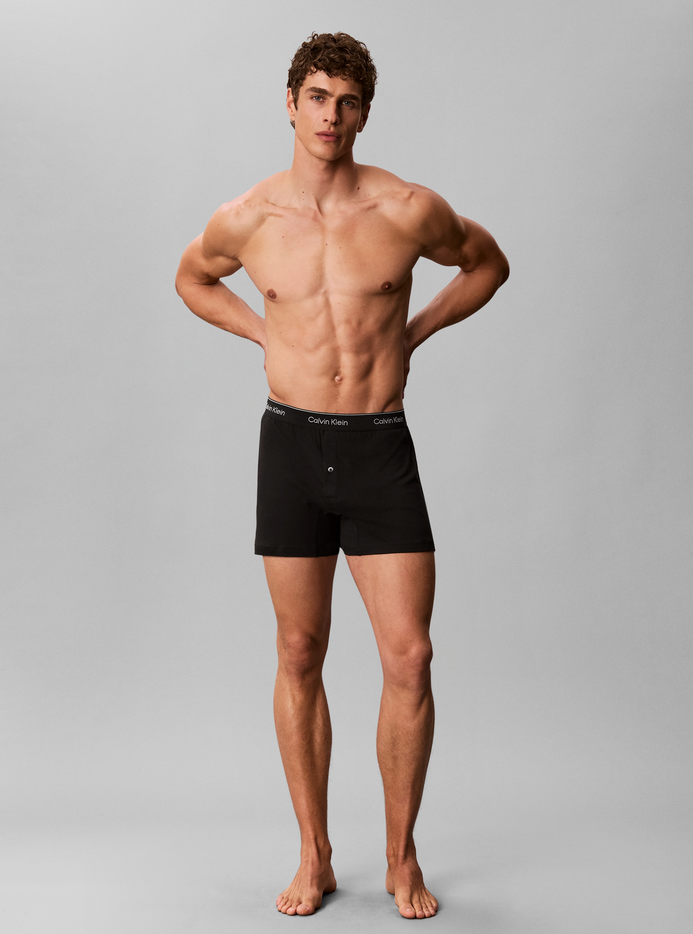 Calvin Klein Underwear Boxer »BOXER TRAD 3PK« Packung, 3er-Pack,  mit Logo-Elastikbund (3 Stück)