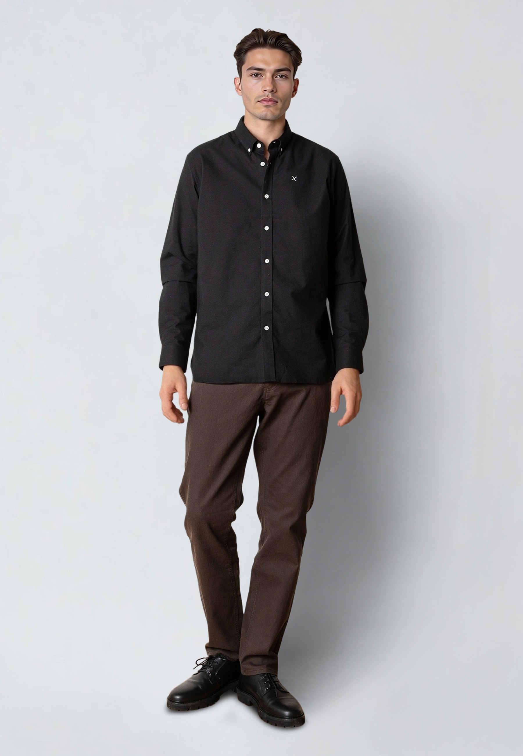 Clean Cut Copenhagen Kurzarmshirt »Clean Cut Copenhagen Oxford Stretch Plain L/S« 1 Stk.
