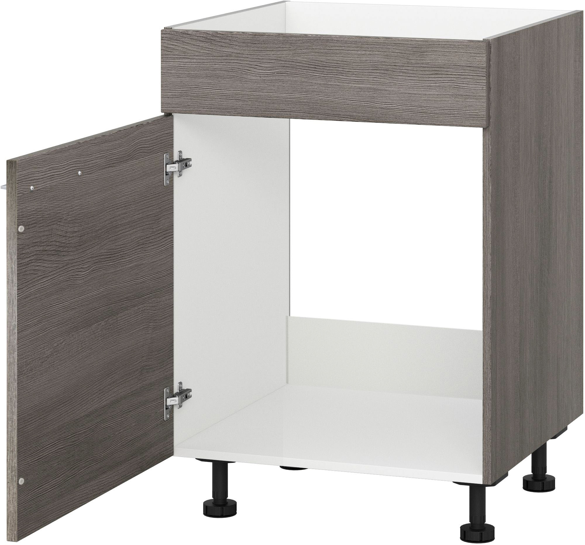 KOCHSTATION Spülenunterschrank "KS-Trea SPBL60", Breite 60 cm, Höhe 75 cm