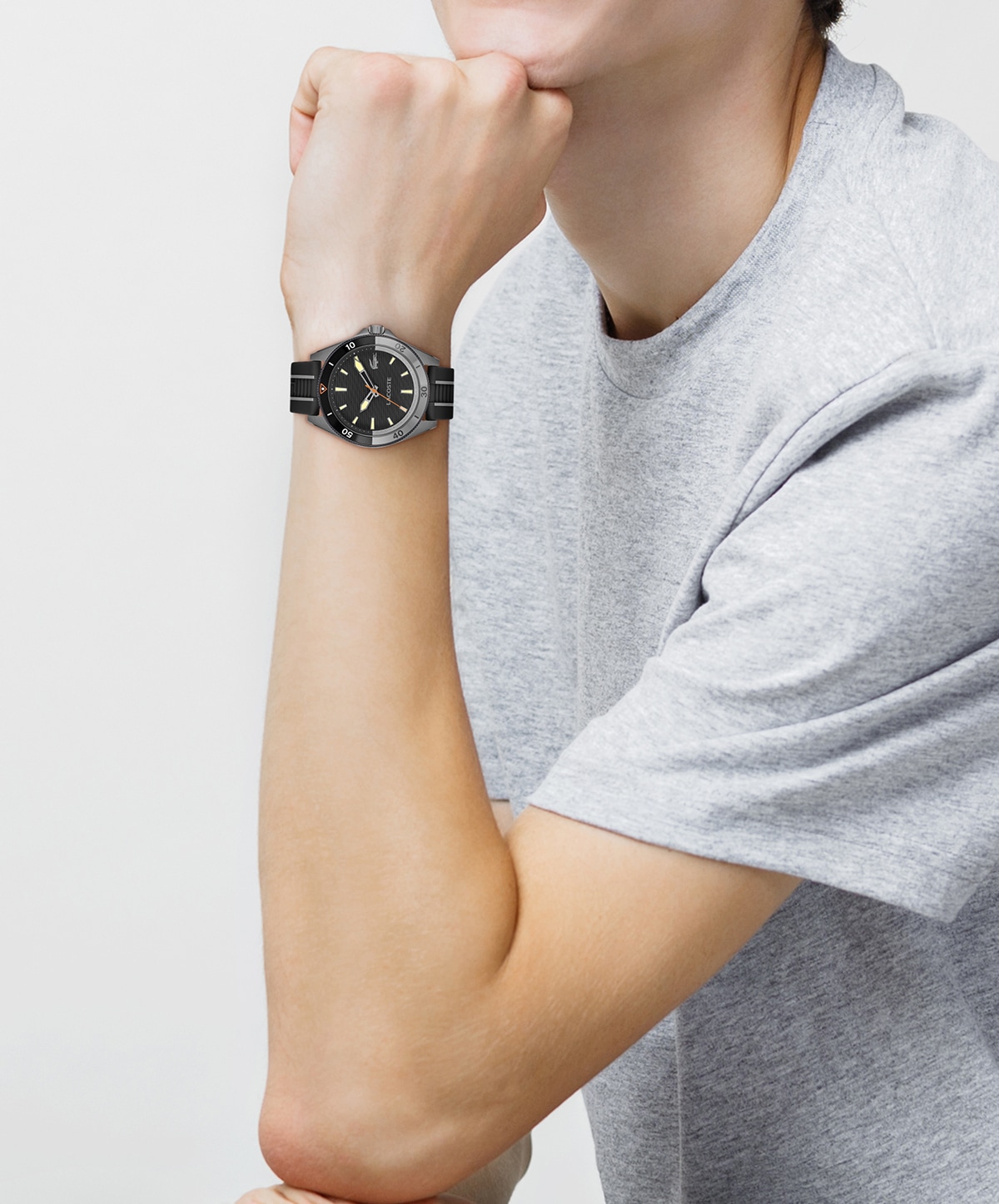 Lacoste Quarzuhr »MAINSAIL« Armbanduhr, Herrenuhr, Silikonarmband, analog