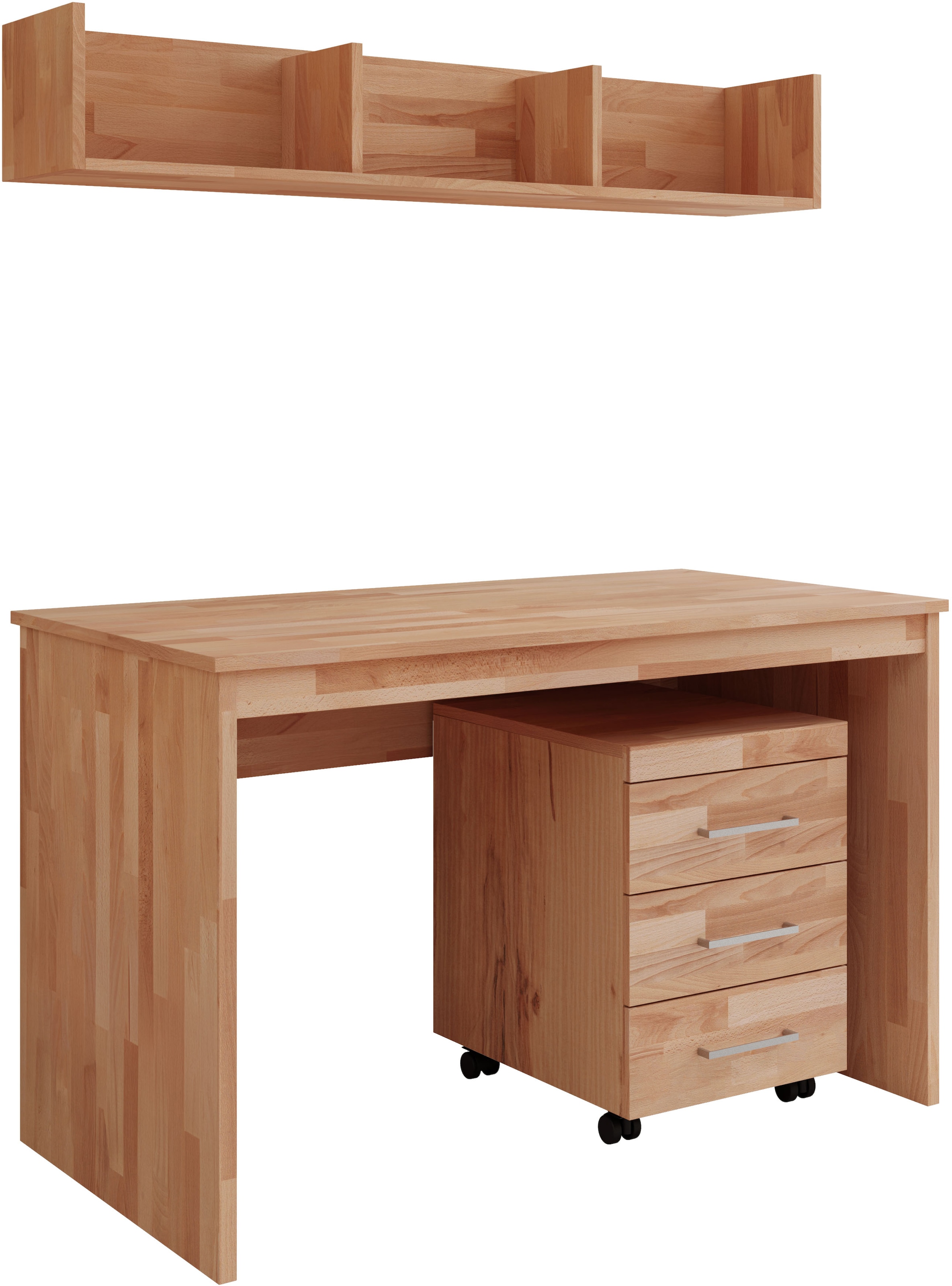 Home affaire Büromöbel-Set "Logo" Set, Set besteht aus Schreibtisch,Rollcoi günstig online kaufen