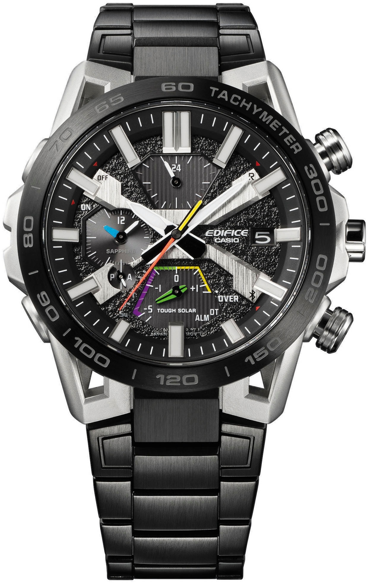 CASIO EDIFICE Smartwatch »EQB-2000DC-1AER«, (Solaruhr, Armbanduhr, Herrenuhr, Bluetooth, Stoppfunktion, Saphirglas)