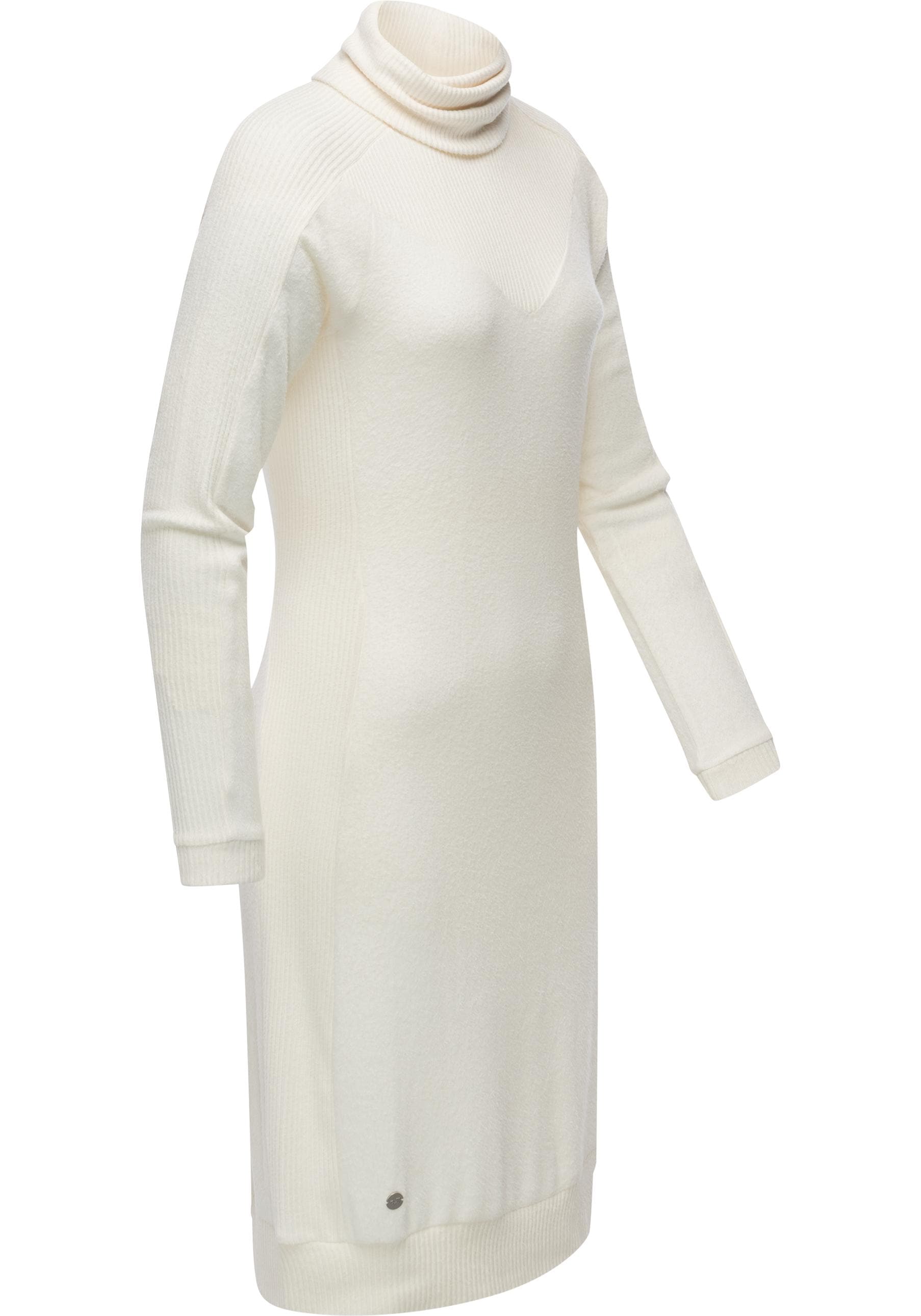 Ragwear Jerseykleid »Peona« Ohne Taschen Modisches Damen Pulloverkleid mit Rollkragen