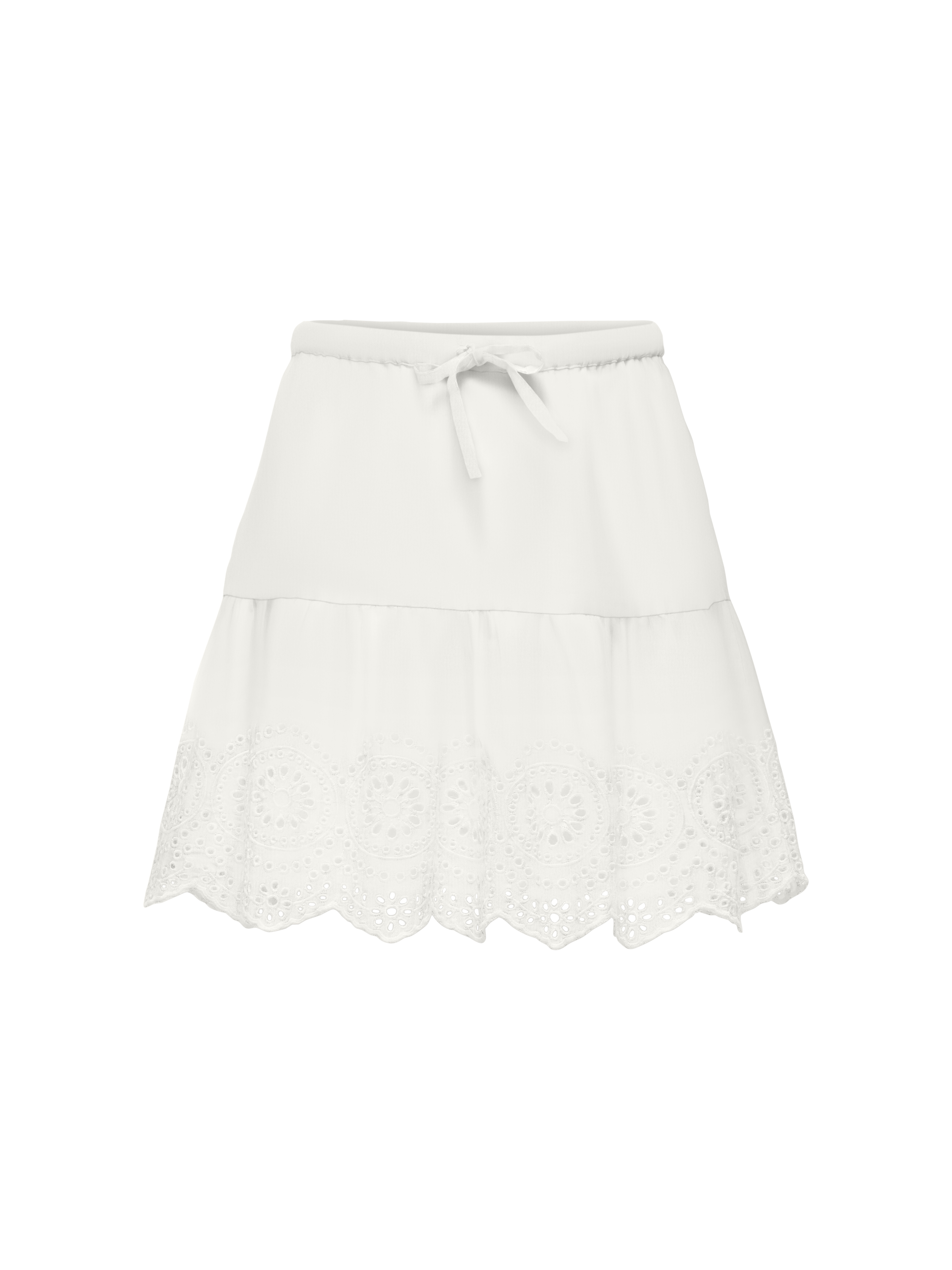KIDS ONLY Volantrock "KOGBONDI LIFE EMB SKIRT WVN" 1 mit Spitzenkante