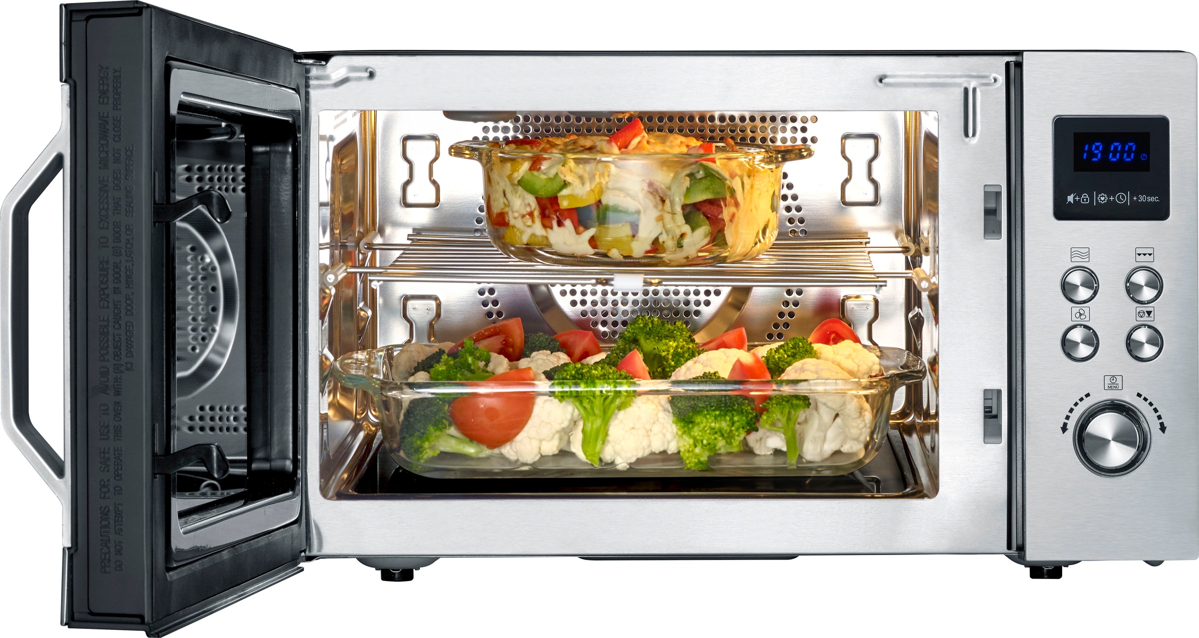 Severin Mikrowelle "MW 7777" Grill  Heißluft  Mikrowelle 900 W mit 8 Automa günstig online kaufen