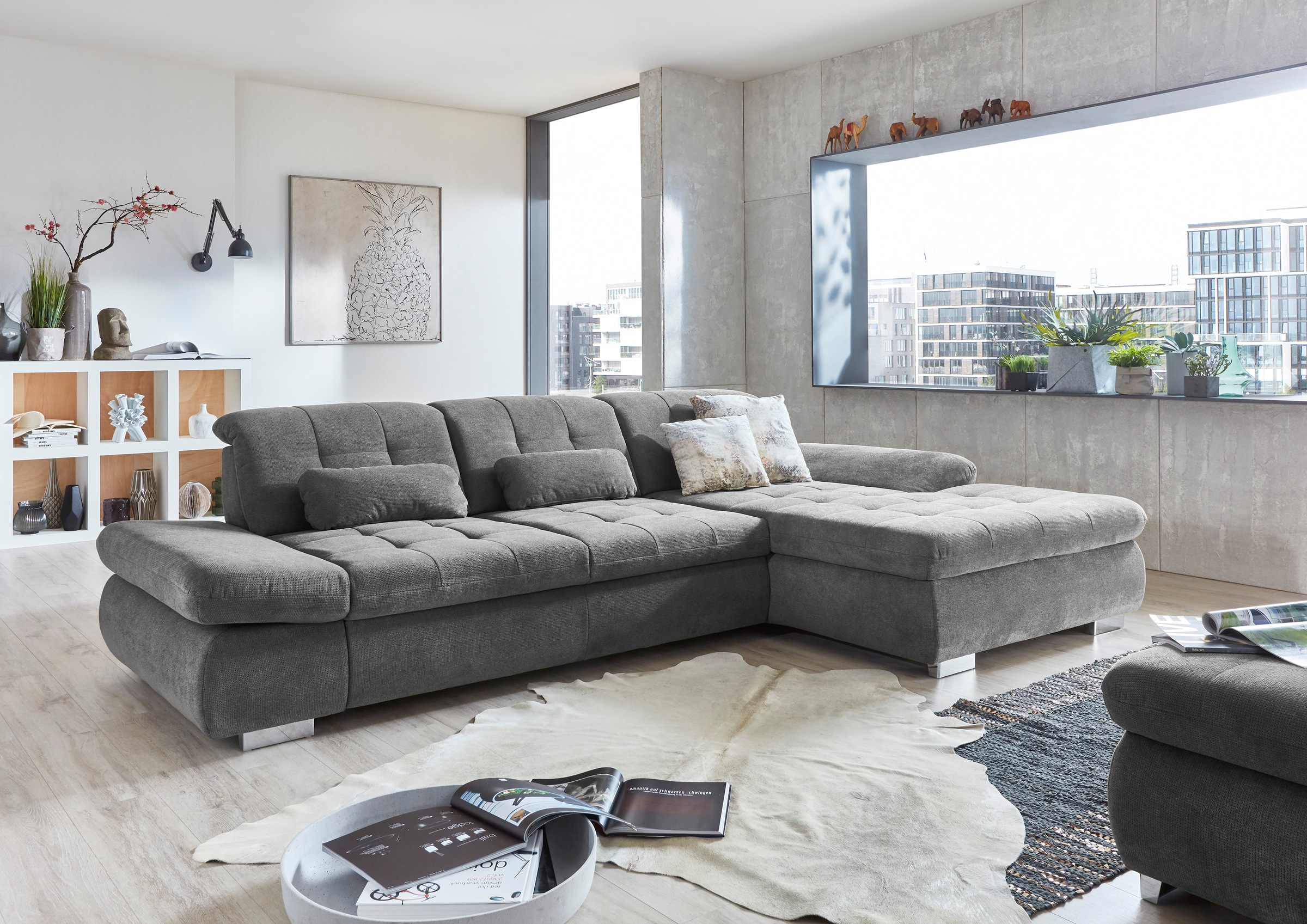 Die PlanBar Ecksofa »MP-IN17004 L-Form«, wahlweise mit Funktion, Federkern