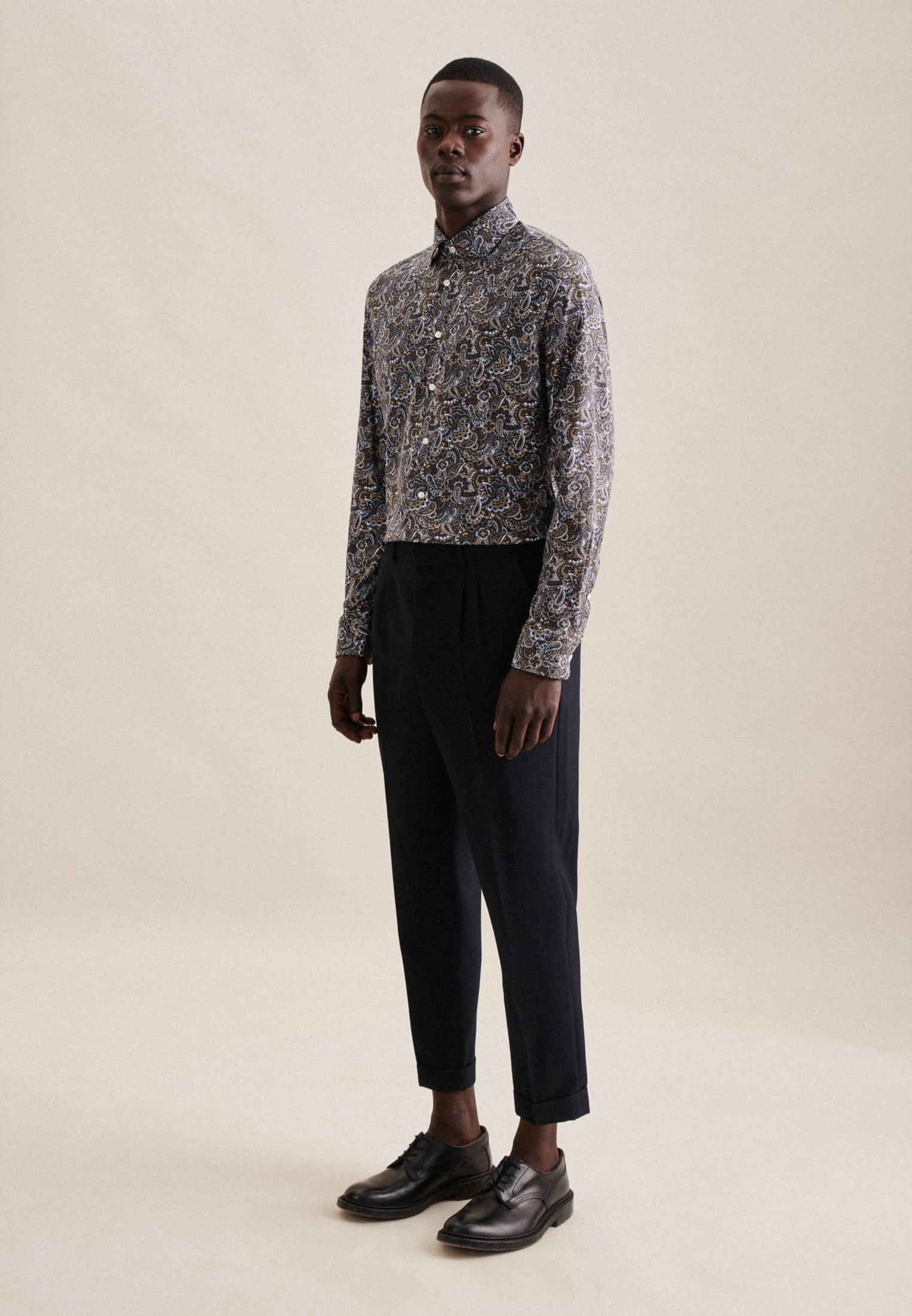 seidensticker Businesshemd »Slim«, Slim Langarm Kentkragen Paisley