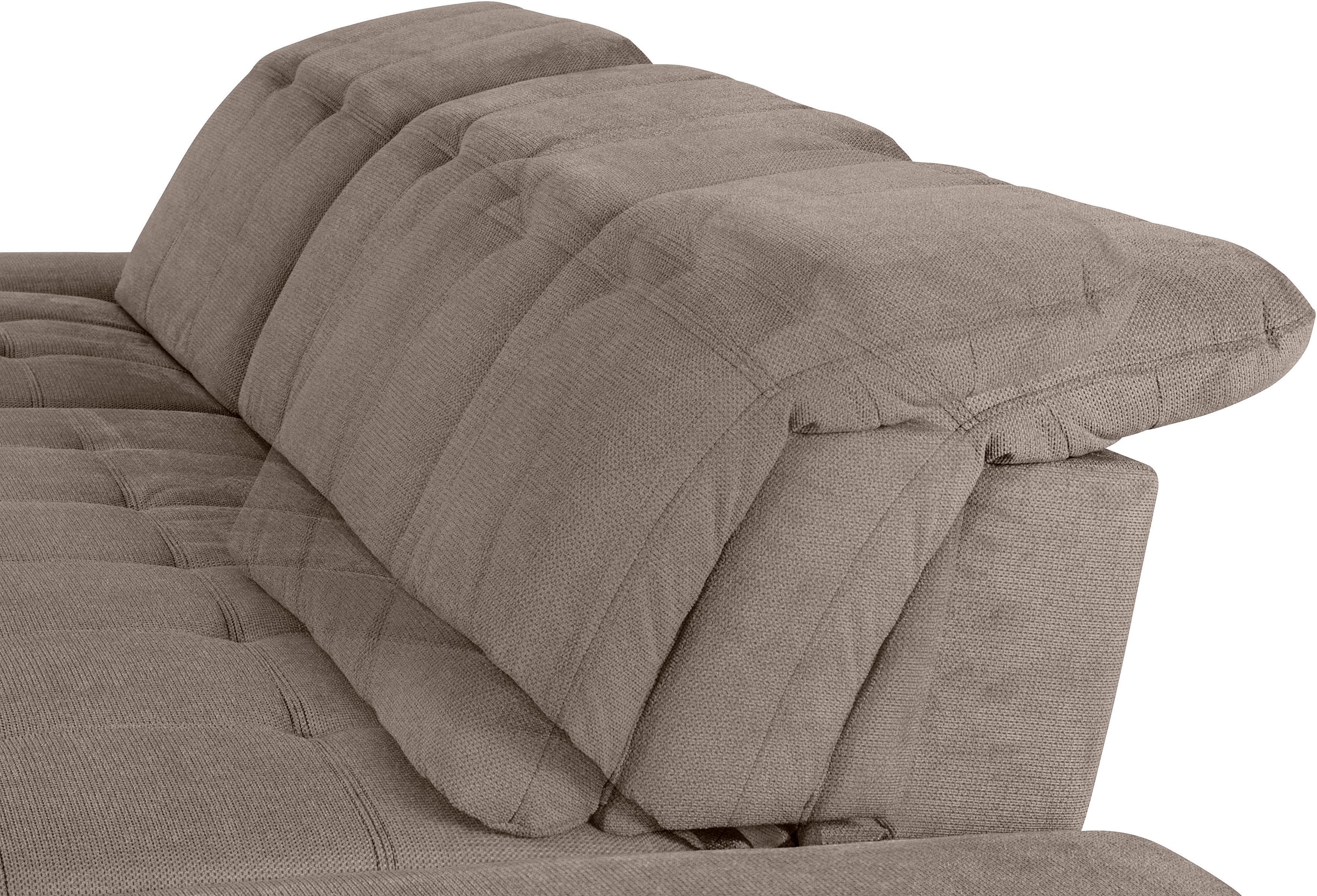 COTTA Ecksofa »Holiday L-Form mit Sitztiefen-, Armteil- und Kopfteilverstellung«, wahlweise mit Bettfunktion & Bettkasten