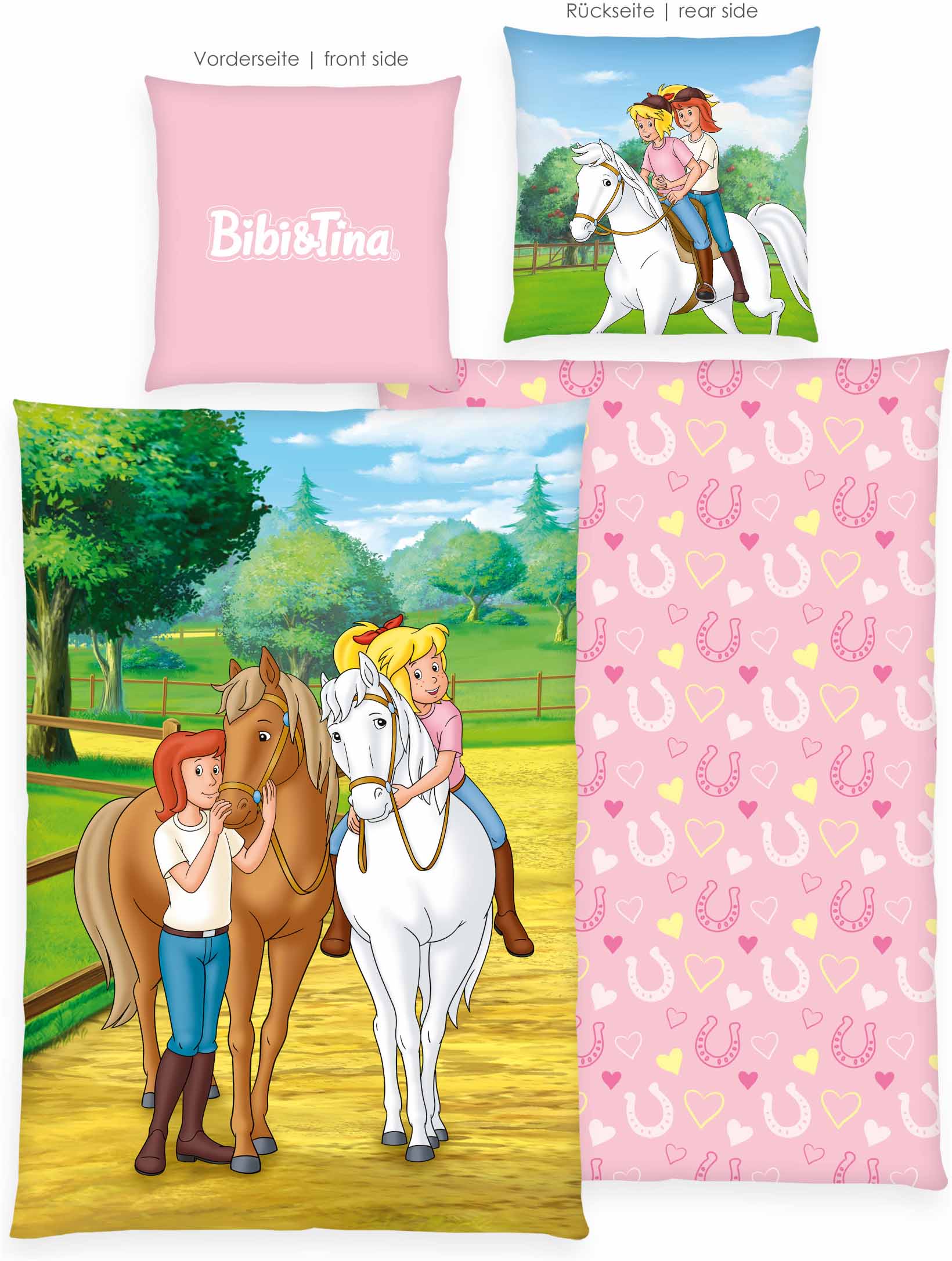 Bibi & Tina Kinderbettwäsche "Bibi und Tina" 2 Wendebettwäsche