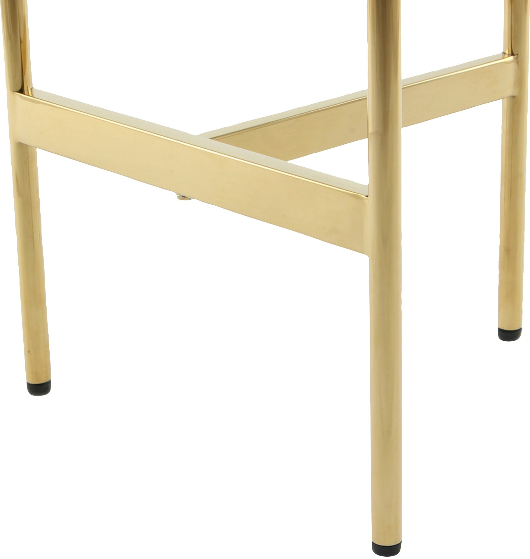 Kayoom Beistelltisch »Pema, Minimalistisches Design, Passt zu jedem Einrichtungsstil«, (1 St.), minimalistisches Gestelldesign aus Edelstahl, runde Ablagefläche