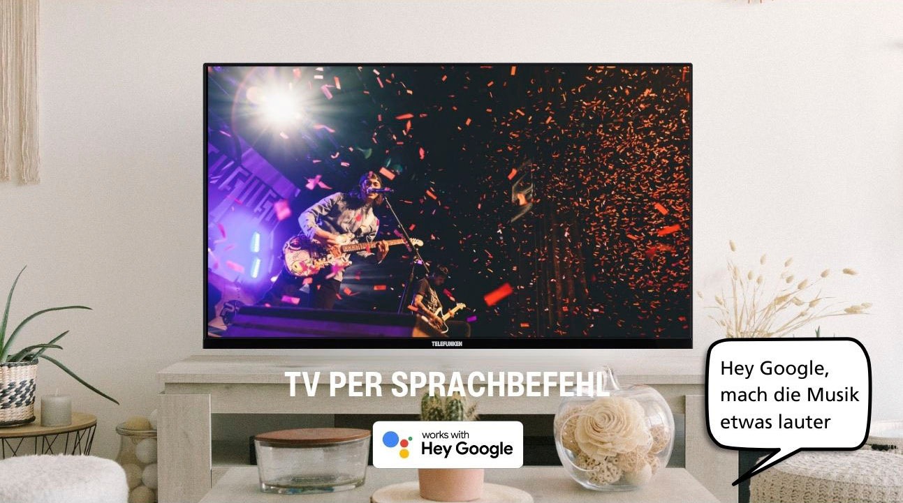 Telefunken QLED-Fernseher »D50Q660M2CW«, 4K Ultra HD, Smart-TV