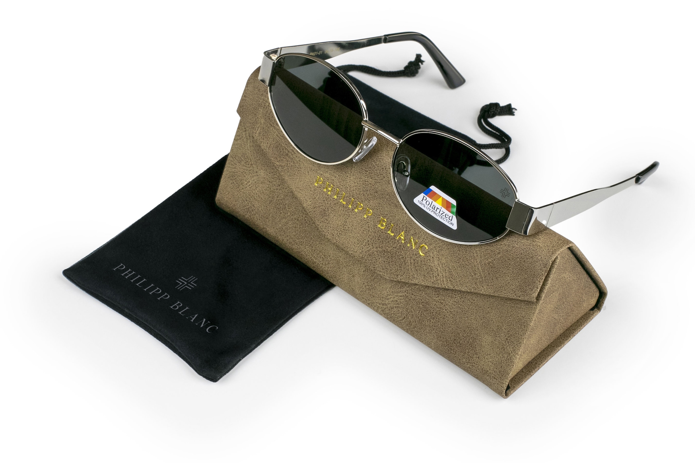 PHILIPP BLANC Sonnenbrille »PA01-01« Glass 0.74MM Polarized Lens UV400，CAT3.0
