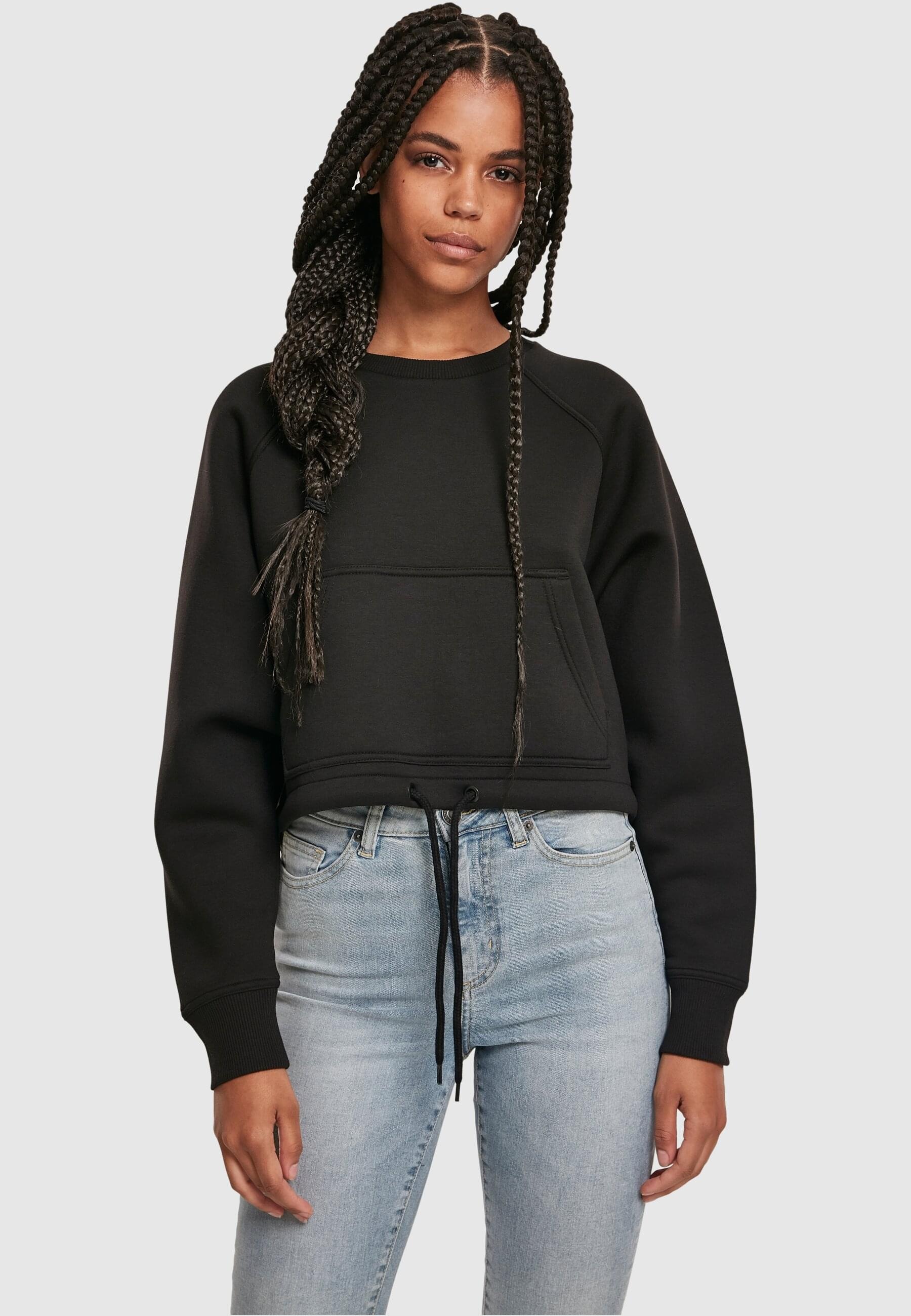 URBAN CLASSICS Sweatshirt »Urban Classics Damen Ladies Oversized Short Raglan Crew«, (1 tlg.)