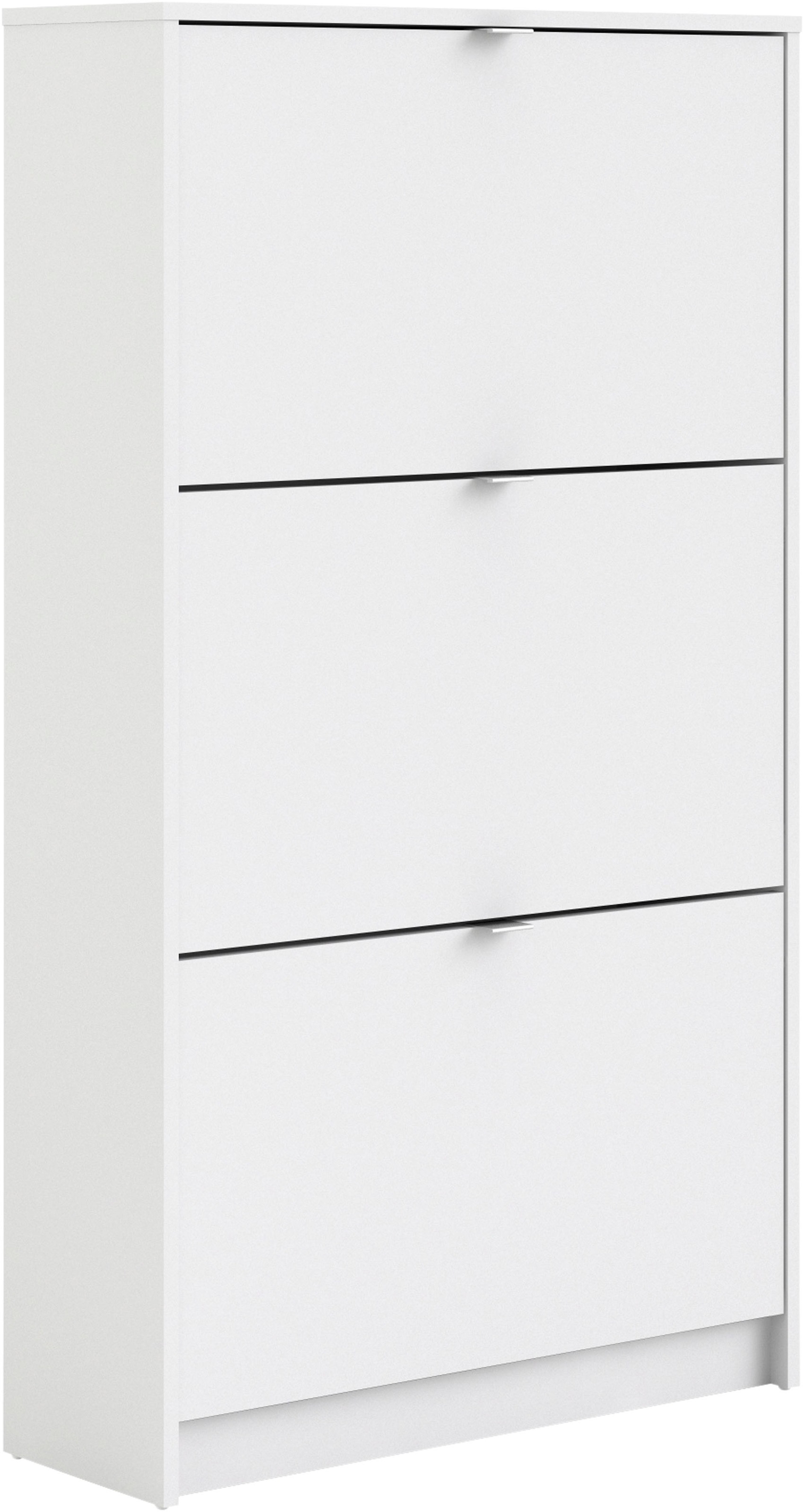 INOSIGN Schuhschrank »Shoes Schuhaufbewahrung, Schuhkommode, Schuhregal,«, mit drei Klappen, 2 Böden, Höhe 123 cm, ca. 18 Paar Schuhe