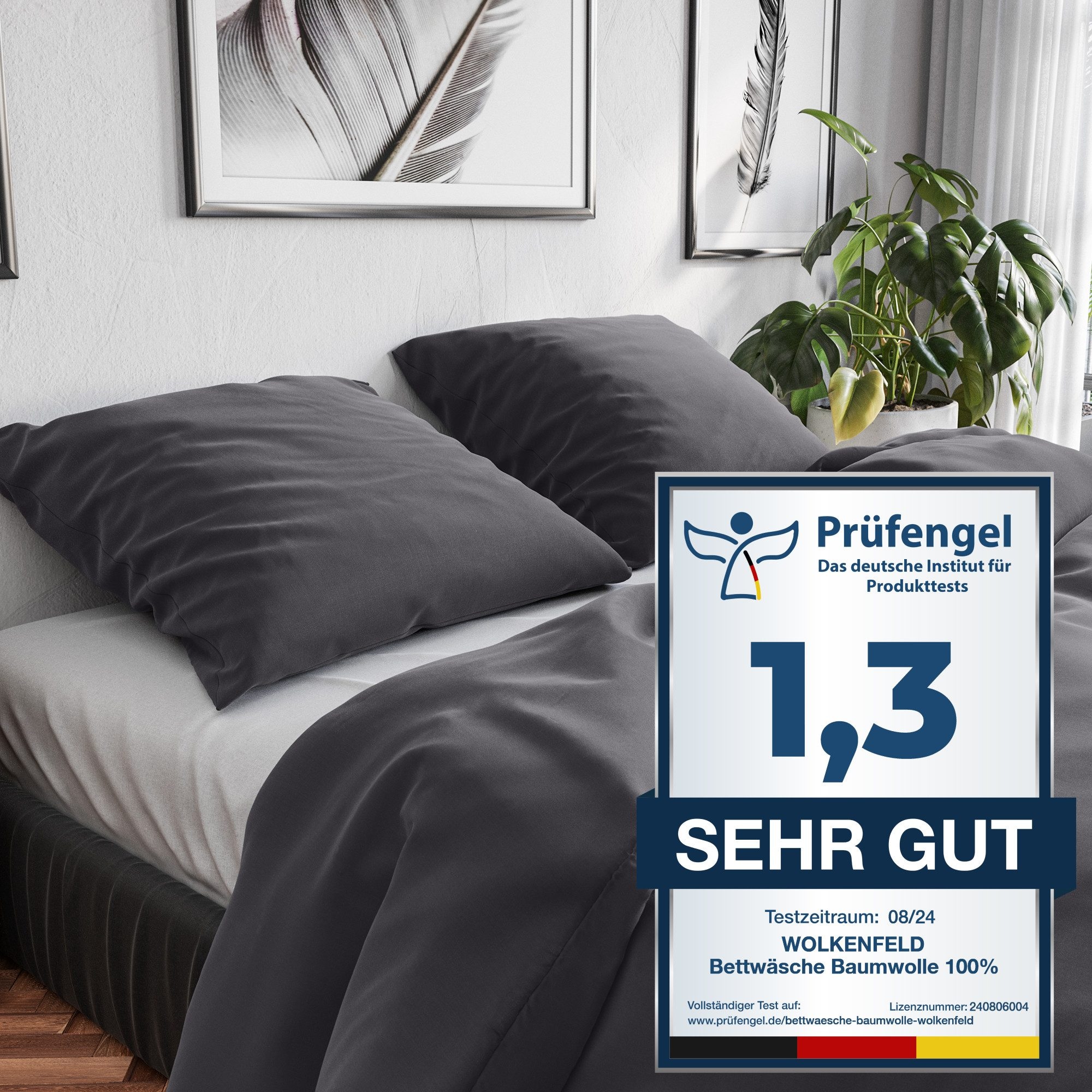 Wolkenfeld Bettwäsche "Renforcé Bettwäsche Baumwolle - Natürlich weiches Sc günstig online kaufen