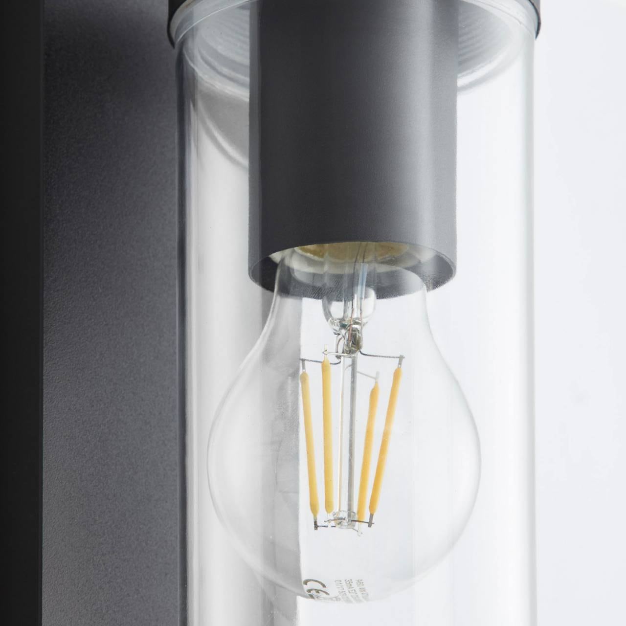 Brilliant Außen-Wandleuchte »Aosta« E27 1 Stk. Außenwandlampe hängend schwarz matt