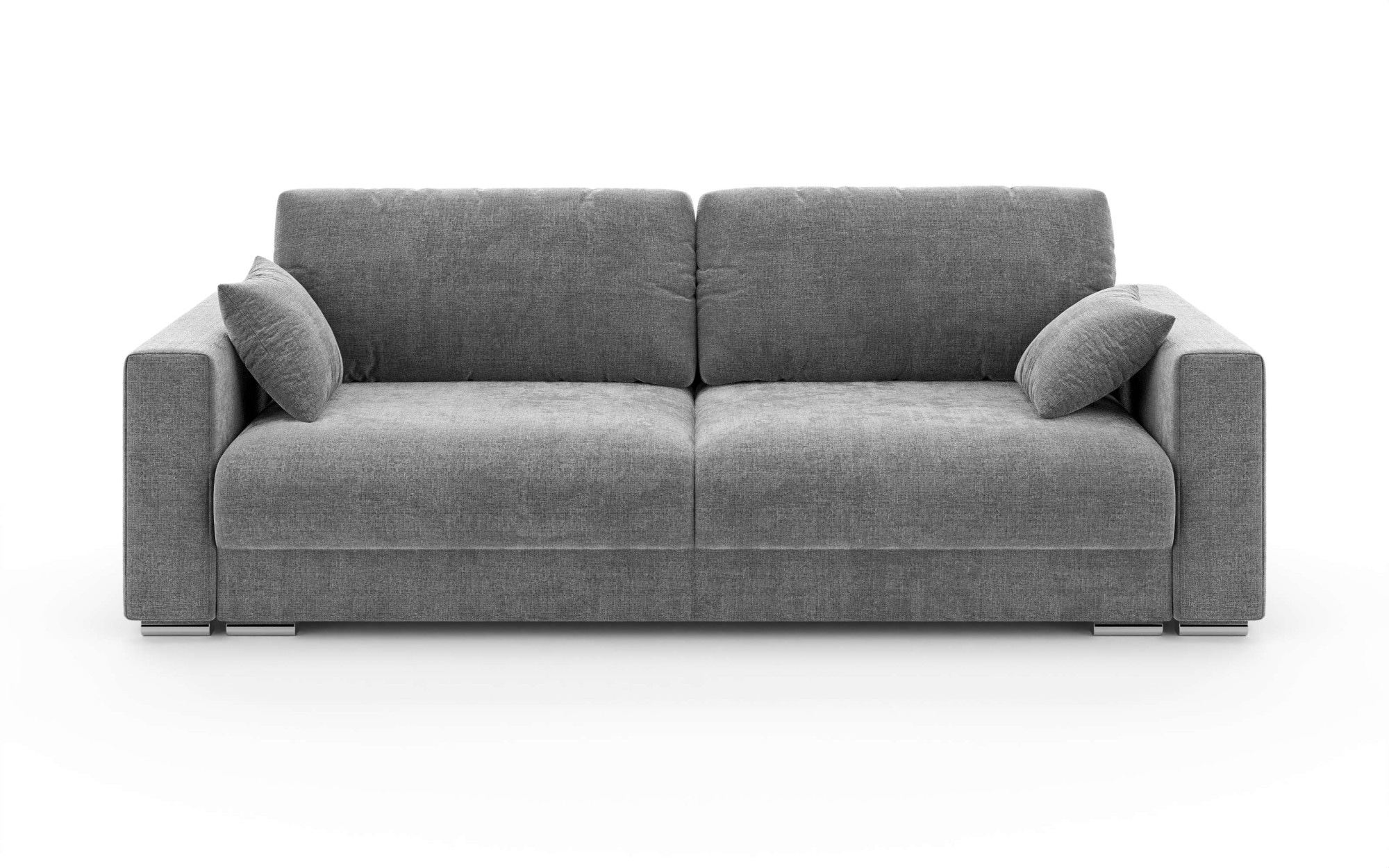 Home affaire 3-Sitzer »Stevinson Schlafsofa mit Bettkasten, Maße B/H/T: 229/87/97 cm« mit Wellenunterfederung, 2 Rückenkissen und 2 Zierkissen
