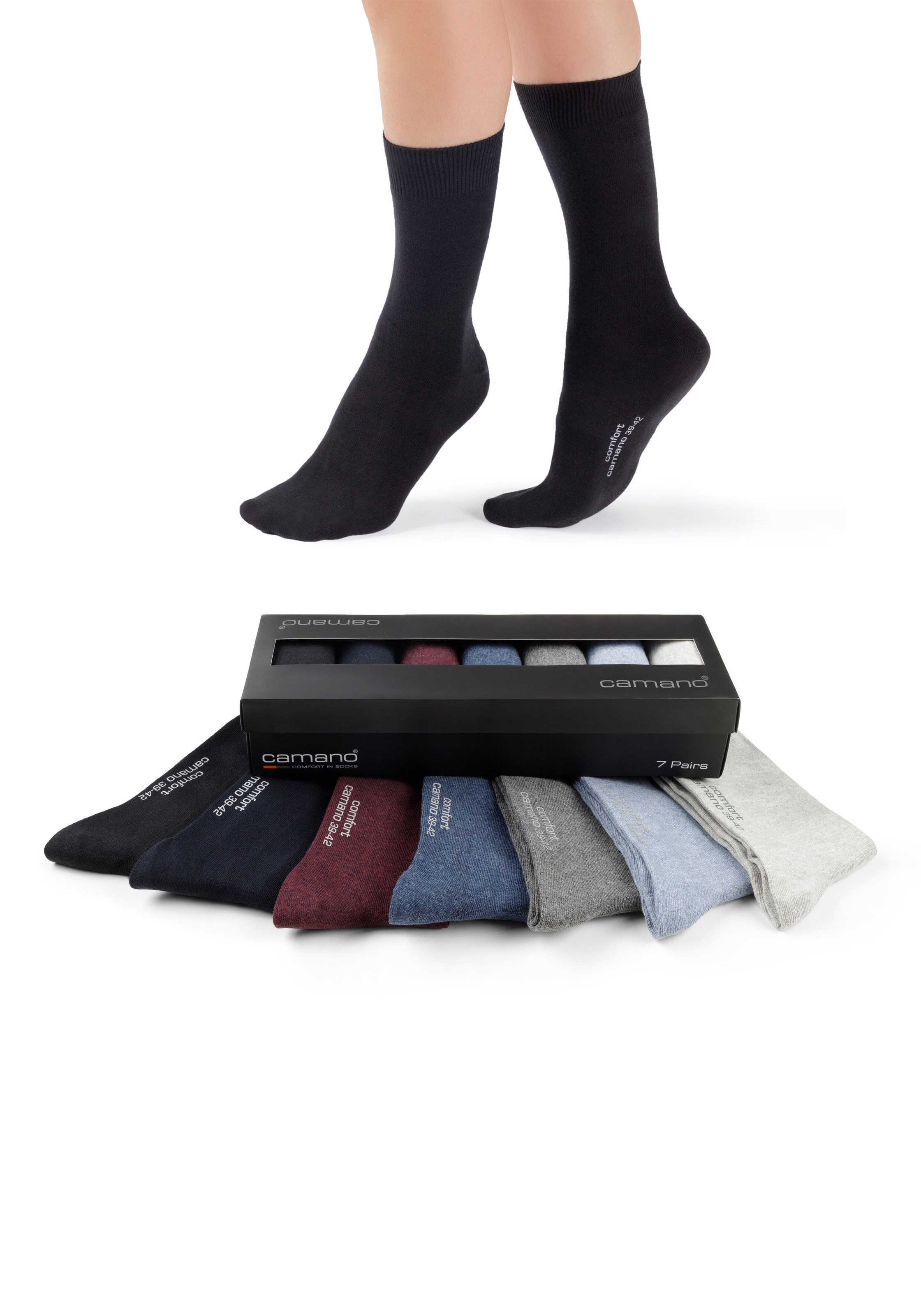 Camano Langsocken (7er Pack) su langer Form