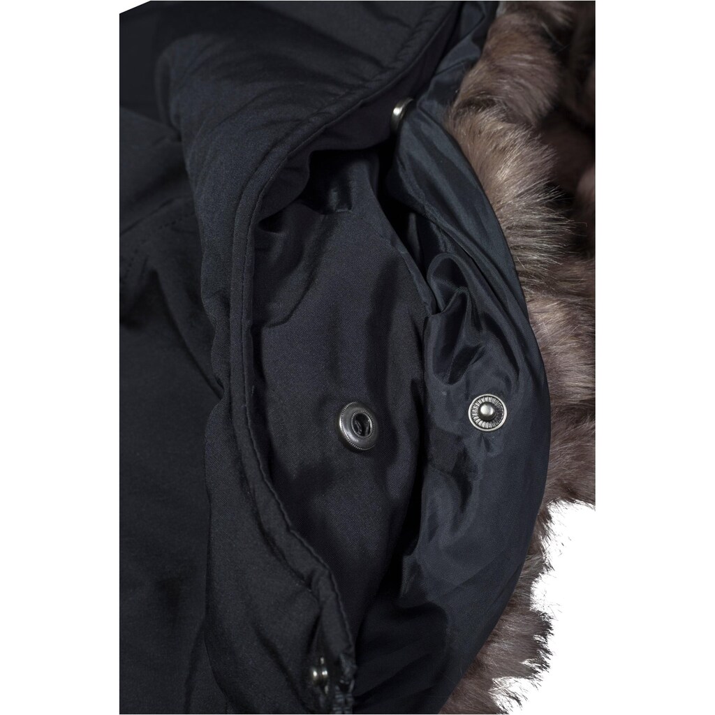 URBAN CLASSICS Wintermantel »Urban Classics Herren Hooded Faux Fur Parka«