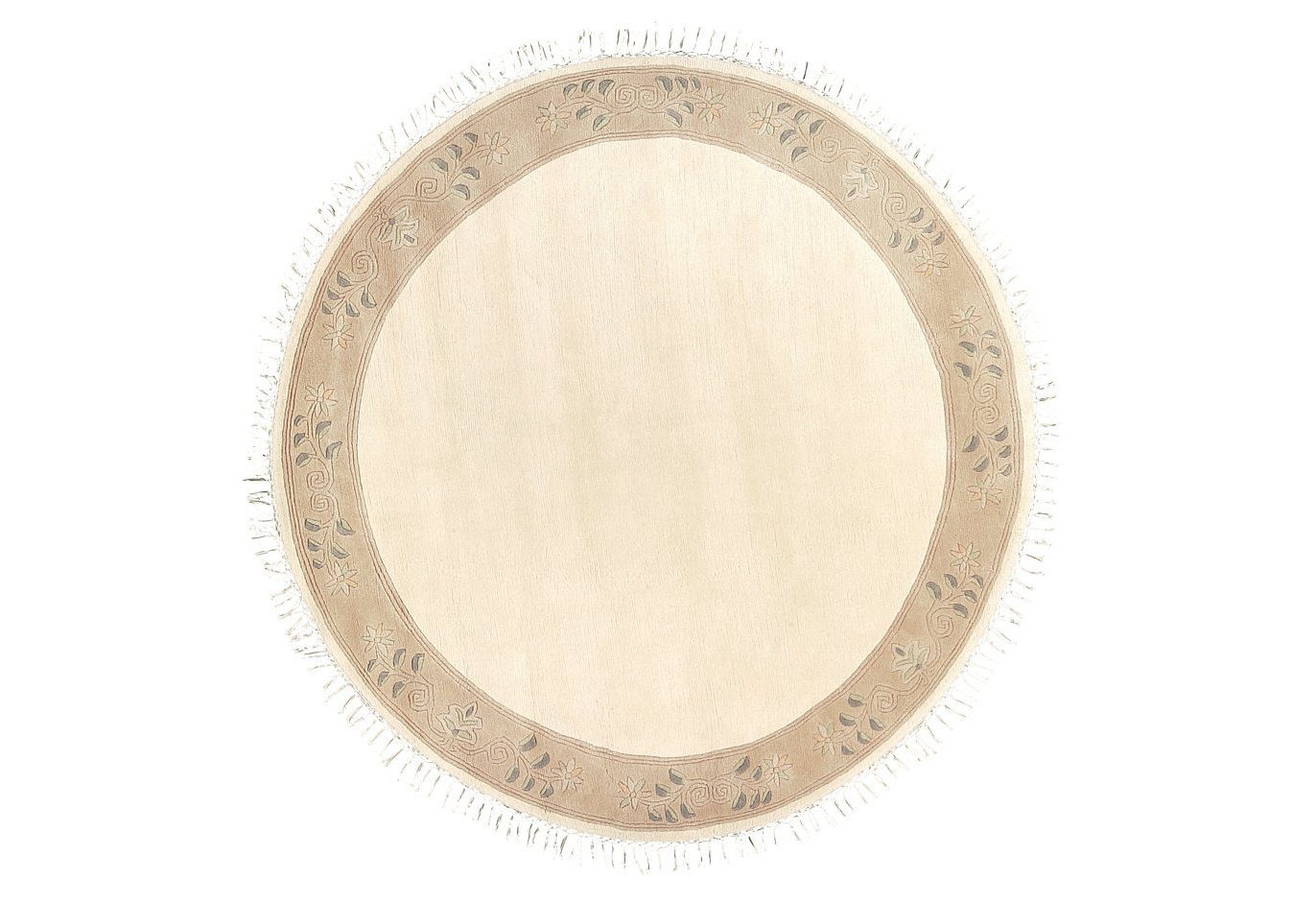 LUXOR living Wollteppich »Adour«, rechteckig, 18 mm Höhe, reine Wolle, handgeknüpft, mit Bordüre und Fransen, Wohnzimmer