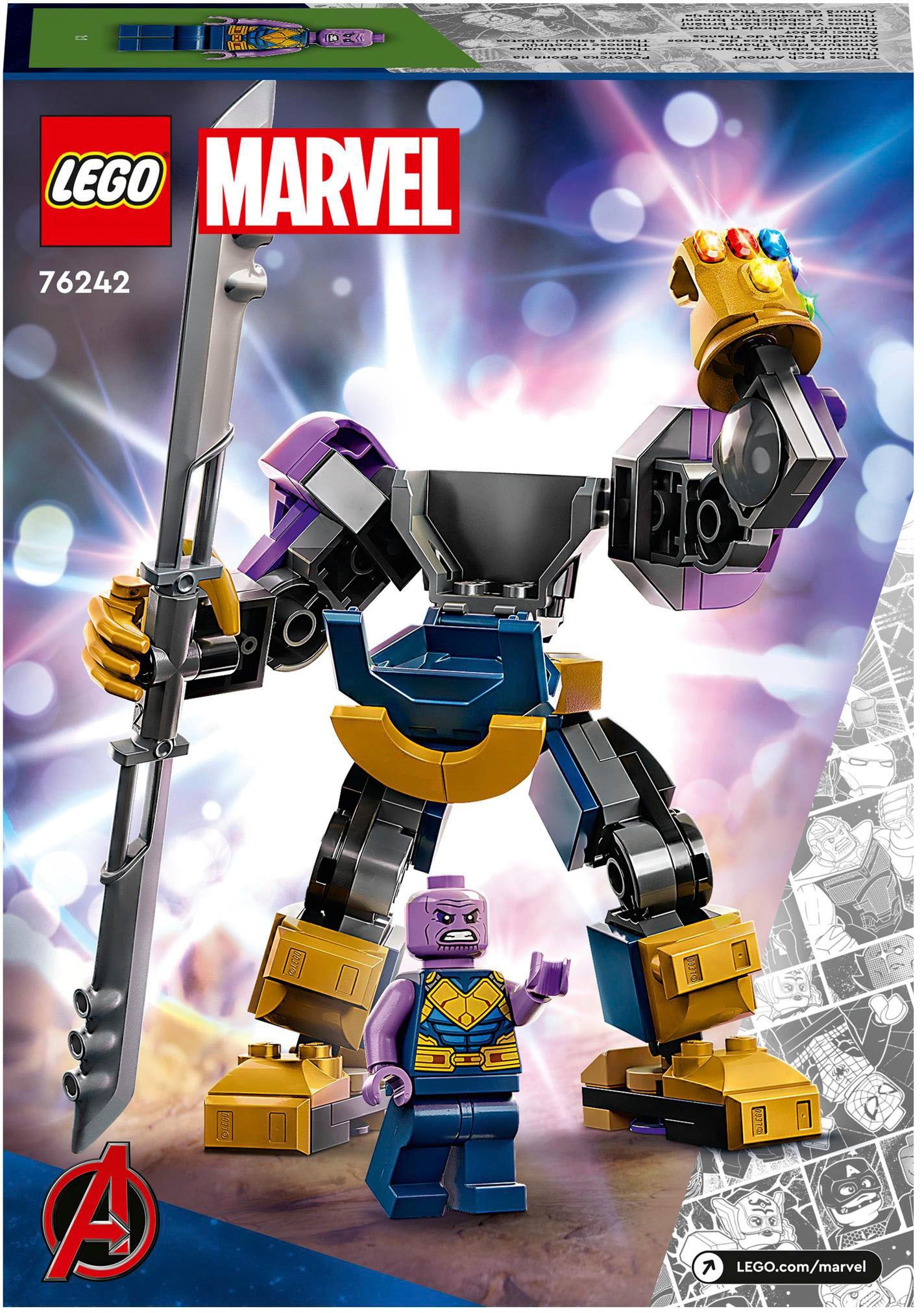 LEGO® Konstruktionsspielsteine »Thanos Mech (76242), LEGO® Marvel«, (113 St.), Made in Europe
