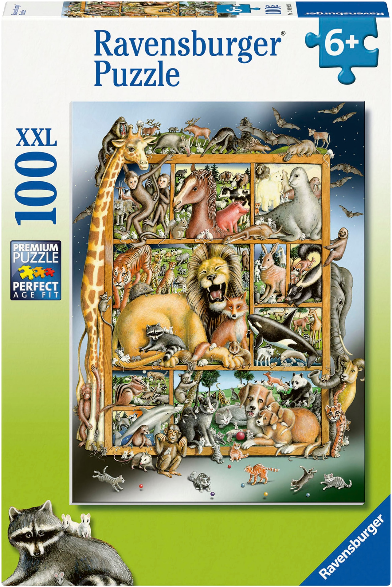 Ravensburger Puzzle »Tiere im Regal«, Made in Germany