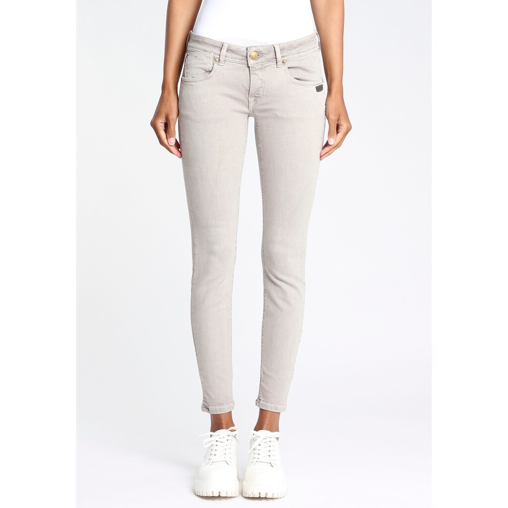 Damenmode Jeans GANG Skinny-fit-Jeans »FAYE«, perfekter Sitz durch Elasthan-Anteil beige Damenmode Jeans GANG Skinny-fit-Jeans »FAYE«, perfekter Sitz durch Elasthan-Anteil beige