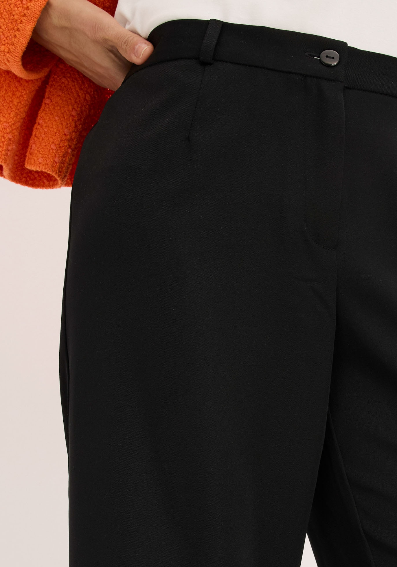 bonprix Marlene-Hose  mit weitem Bein, Bügelfalte und bequemem Bund