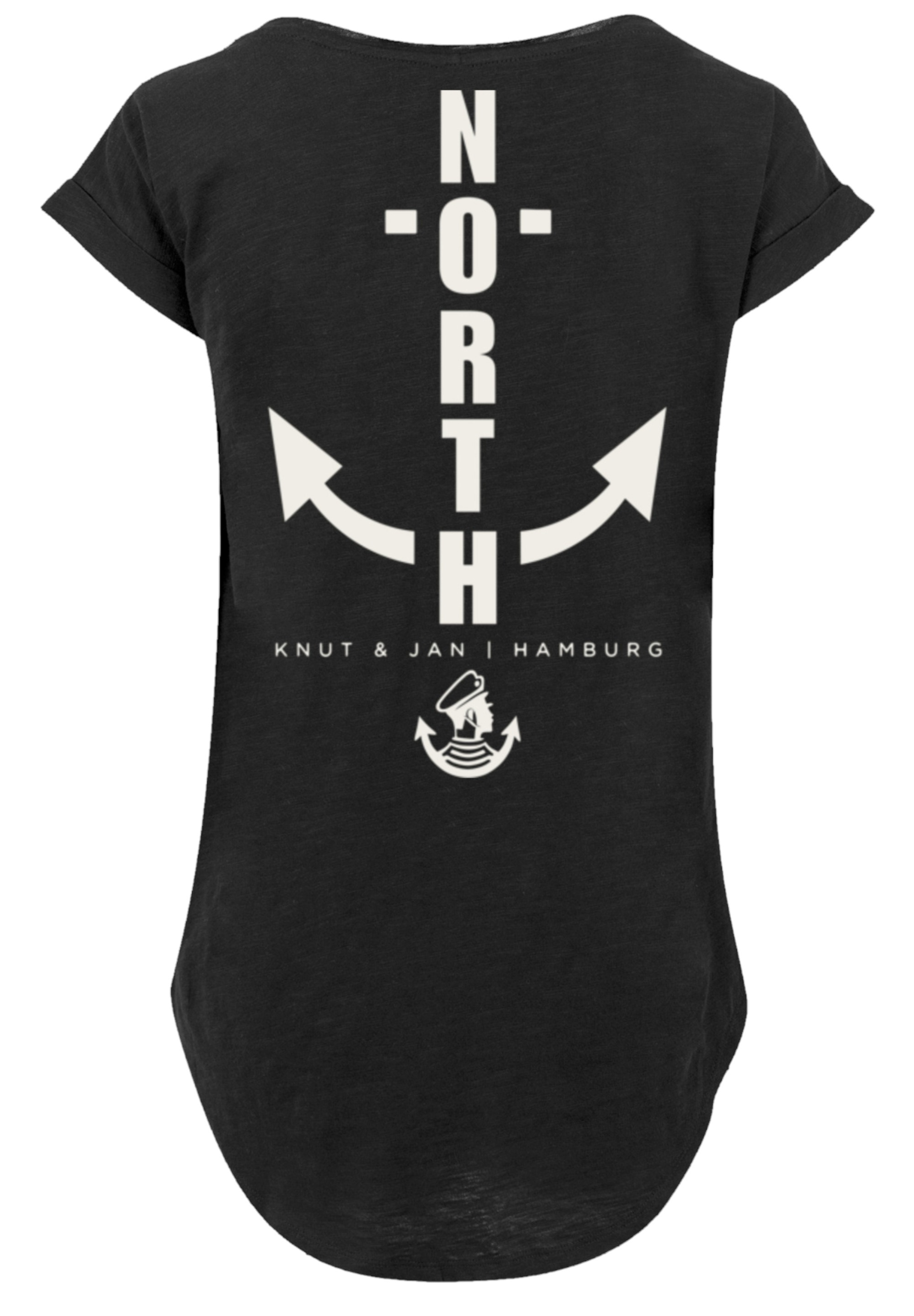 F4NT4STIC T-Shirt »North Anchor Knut & Jan Hamburg«, Print