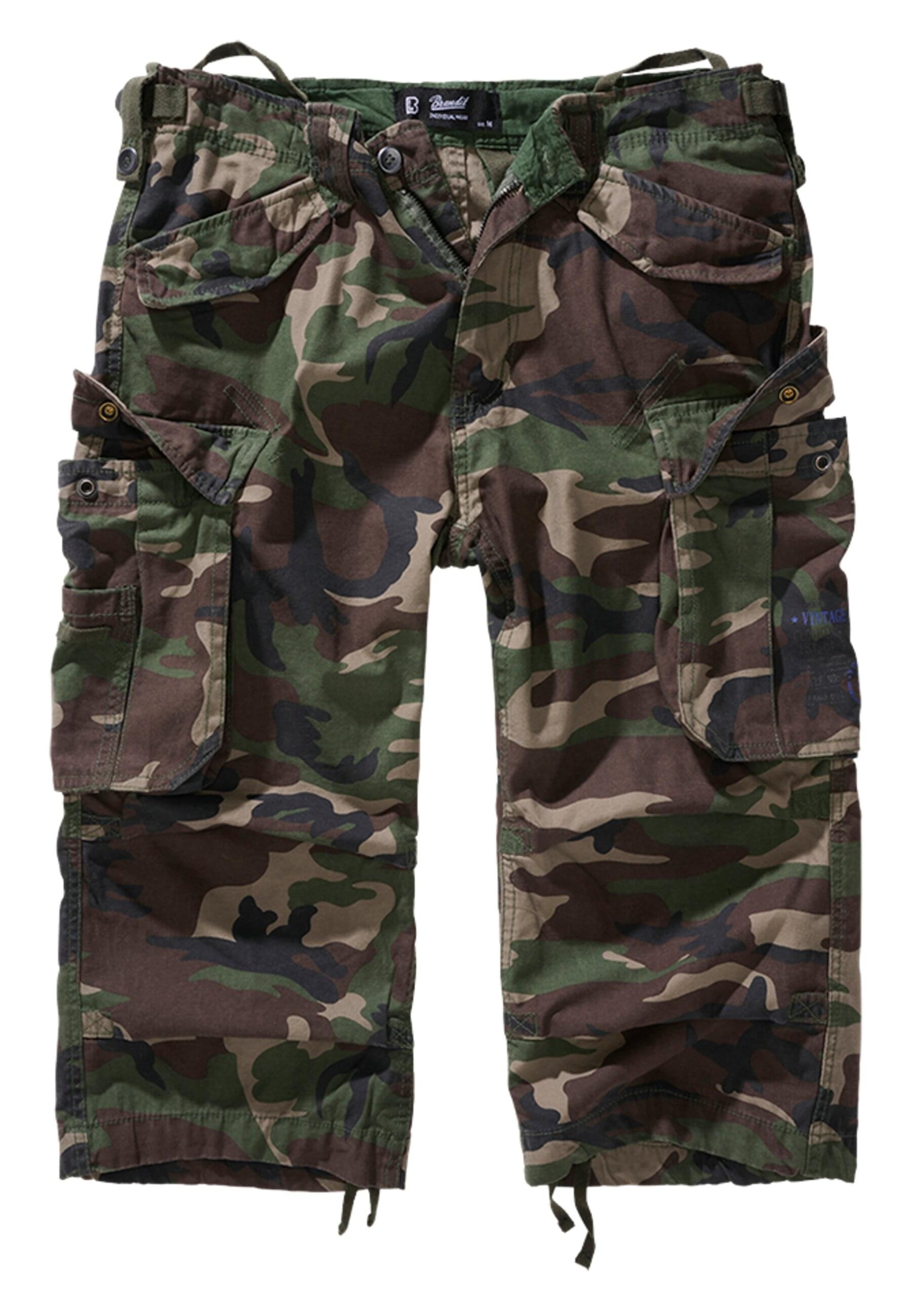 Brandit Stoffhose »Brandit Herren Industry Vintage Cargo 3/4 Shorts«, (1 tlg.)