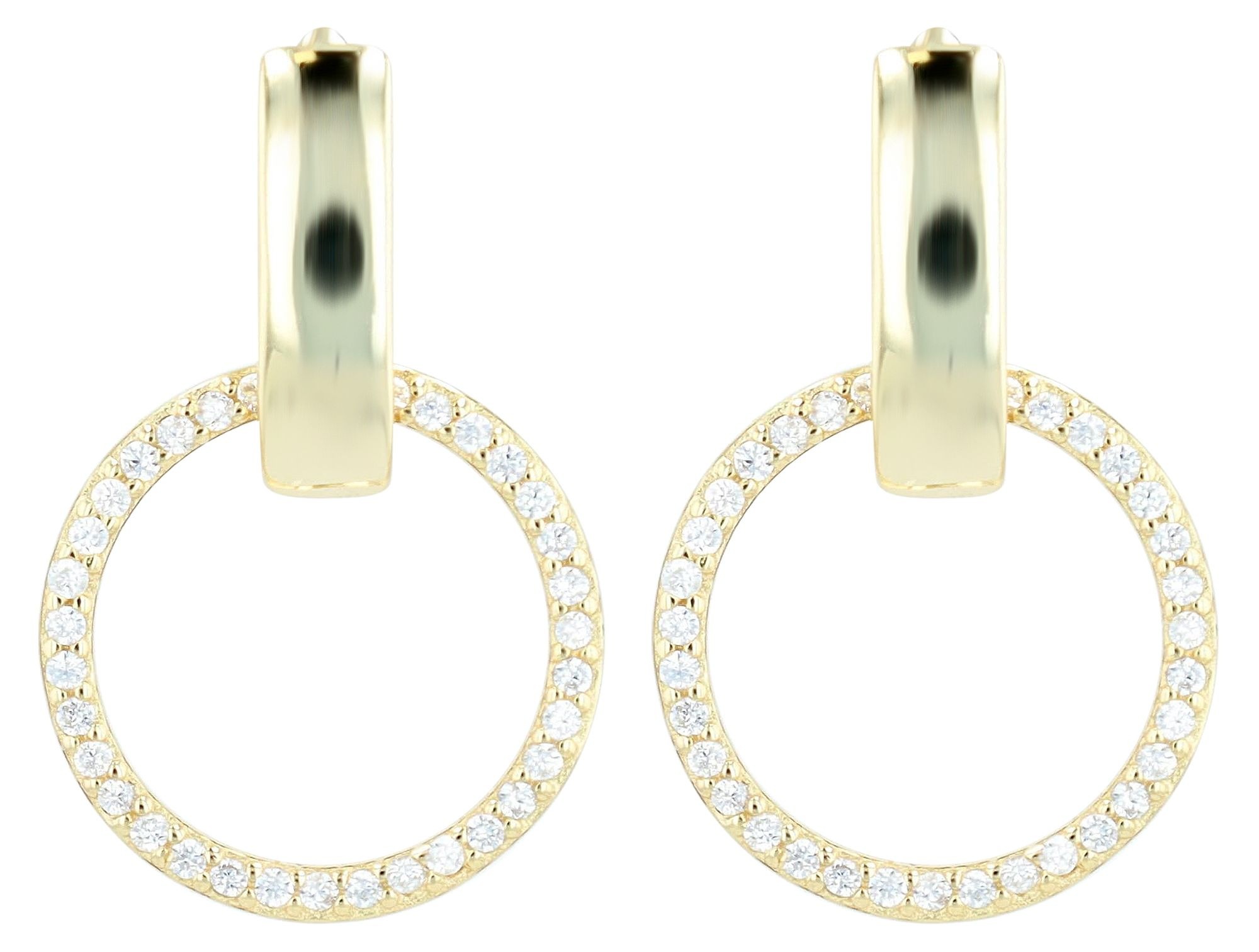 ADELIA ́S Damen Kettenanhänger "Damen Anhänger aus 925 Silber mit Zirkonia", Silber 925 (Sterlingsilber)gold, Silber 925 (Sterlingsilber),