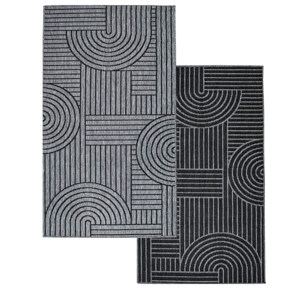 Carpet City Outdoorteppich »DUO RUG 5842«, rechteckig, 5 mm Höhe, Wendeteppich Wetterfest In- & Outdoor, Balkon, Terrasse, Wohnzimmer